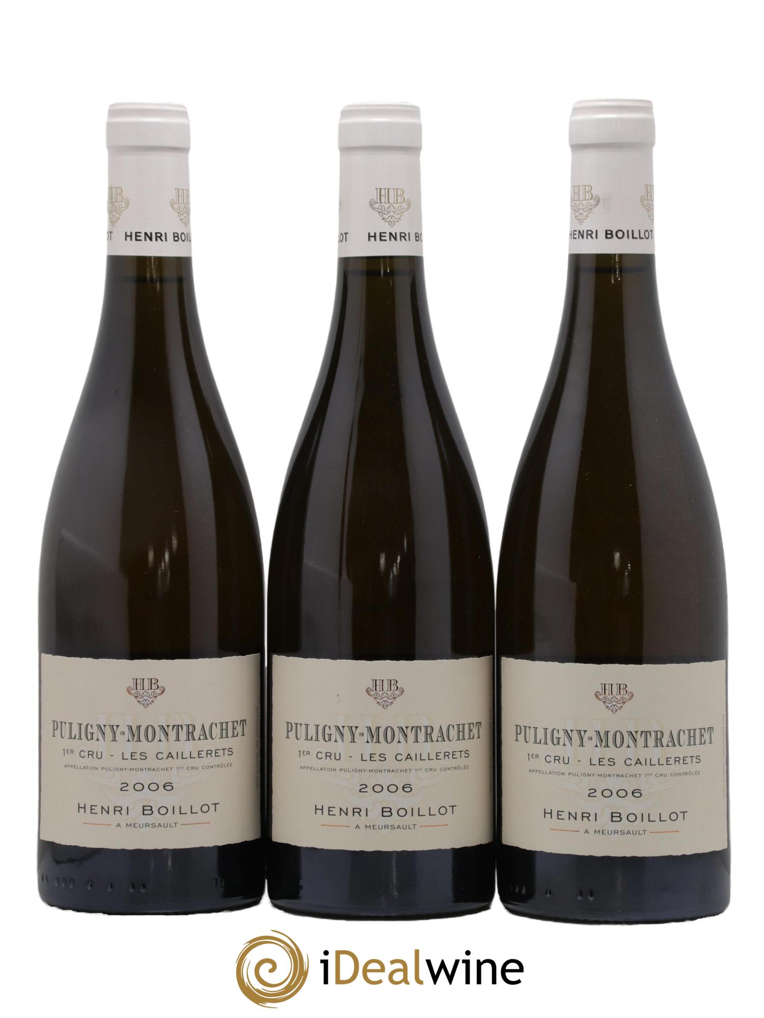 Puligny-Montrachet 1er Cru Les Caillerets Domaine Henri Boillot 2006 - Lotto di 3 bottiglie - 0