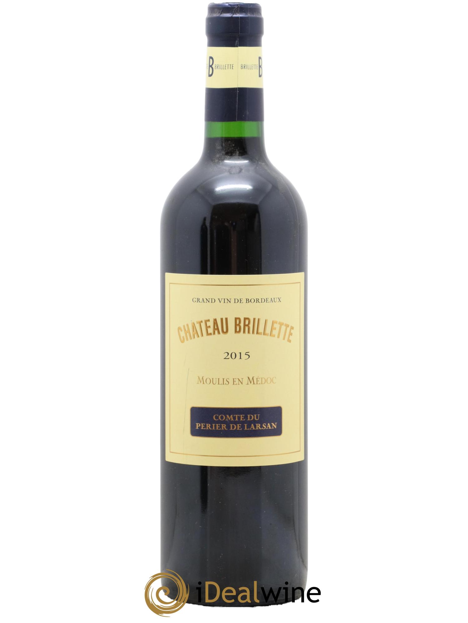 Château Brillette Cru Bourgeois  2015 - Lot de 1 bouteille - 0