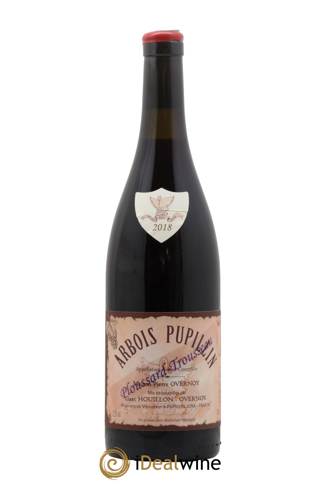 Arbois Pupillin Trousseau Poulsard (cire violette) Overnoy-Houillon (Domaine)  2018 - Lot de 1 bouteille - 0