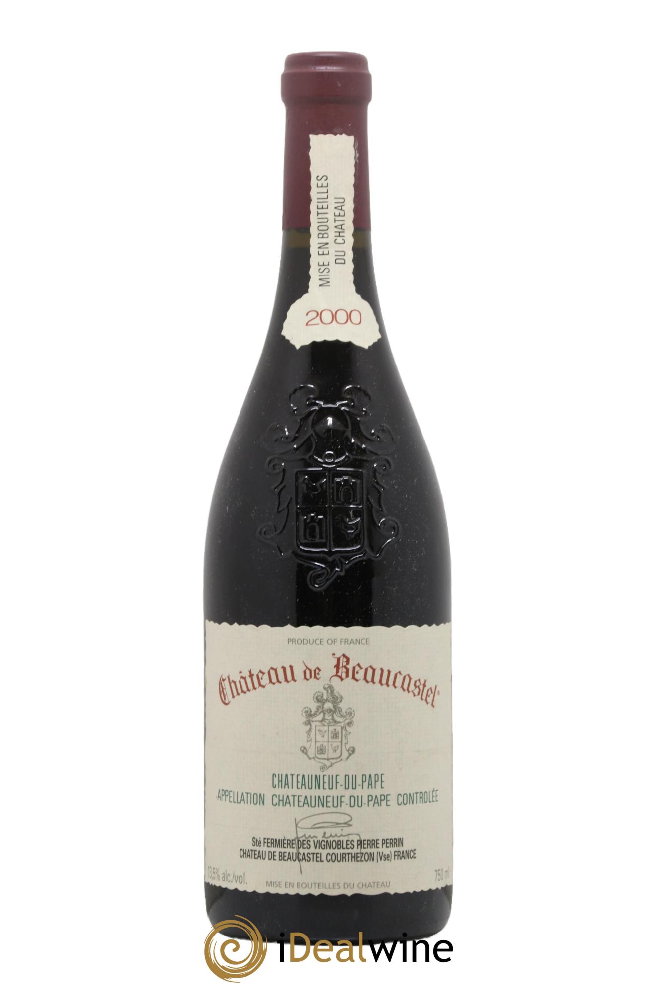 Châteauneuf-du-Pape Château de Beaucastel Famille Perrin 2000 - Lotto di 1 bottiglia - 0