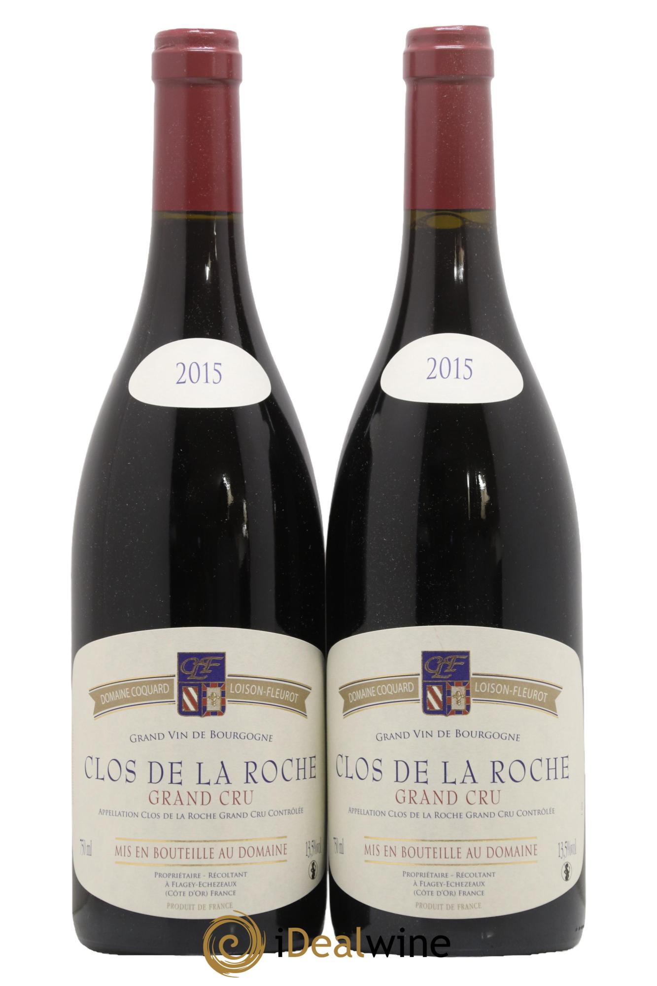 Clos de la Roche Grand Cru Coquard Loison-Fleurot 2015 - Posten von 2 Flaschen - 0