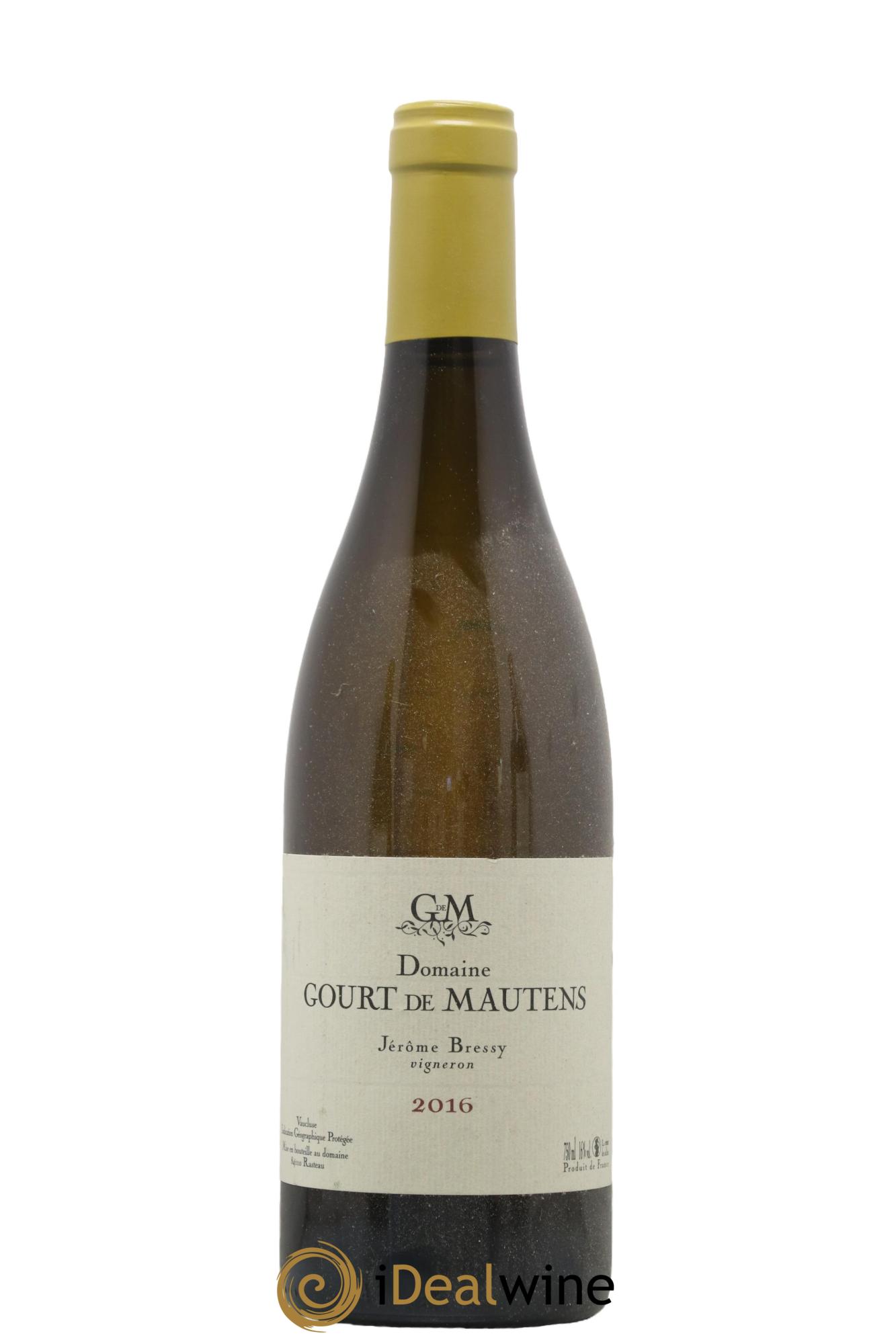 IGP Vaucluse (Vin de Pays de Vaucluse) Domaine Gourt de Mautens - Jérôme Bressy 2016 - Posten von 1 Flasche - 0