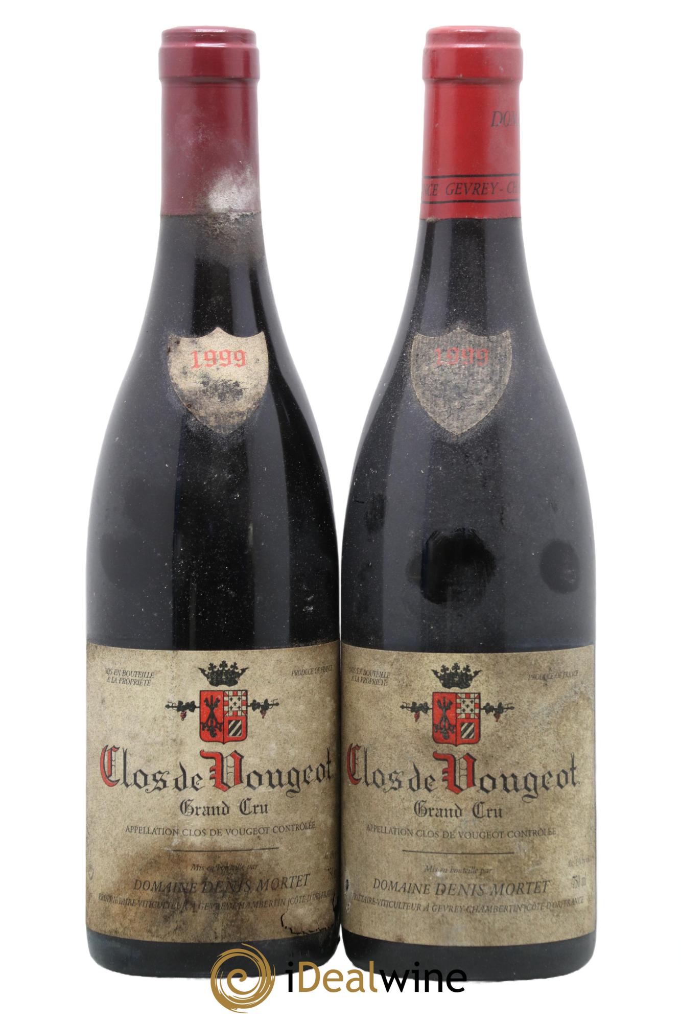 Clos de Vougeot Grand Cru Denis Mortet (Domaine) 1999 - Lot de 2 bouteilles - 0