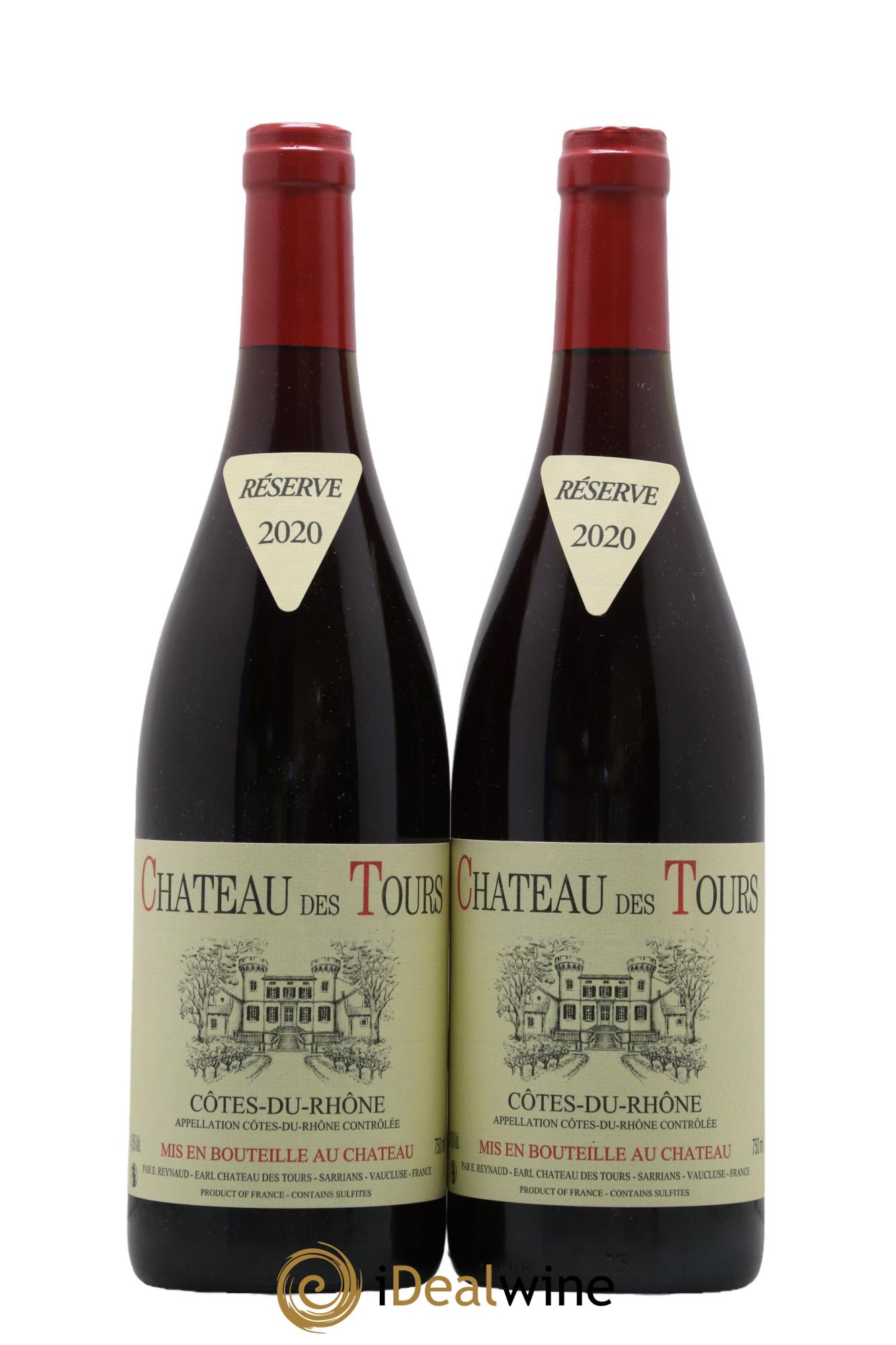 Côtes du Rhône Château des Tours Emmanuel Reynaud  2020 - Posten von 2 Flaschen - 0