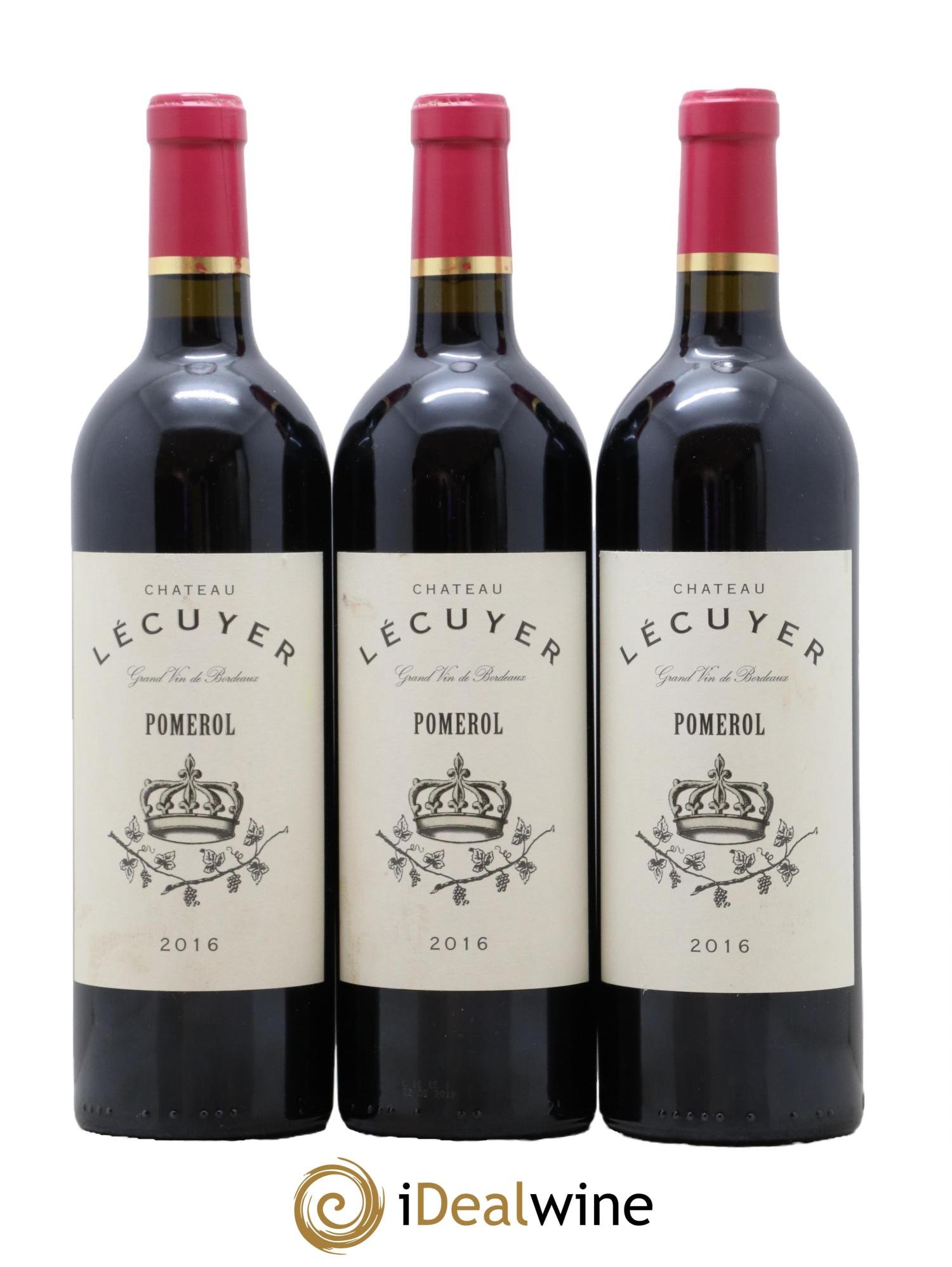 Pomerol Château Lécuyer 2016 - Lotto di 3 bottiglie - 0