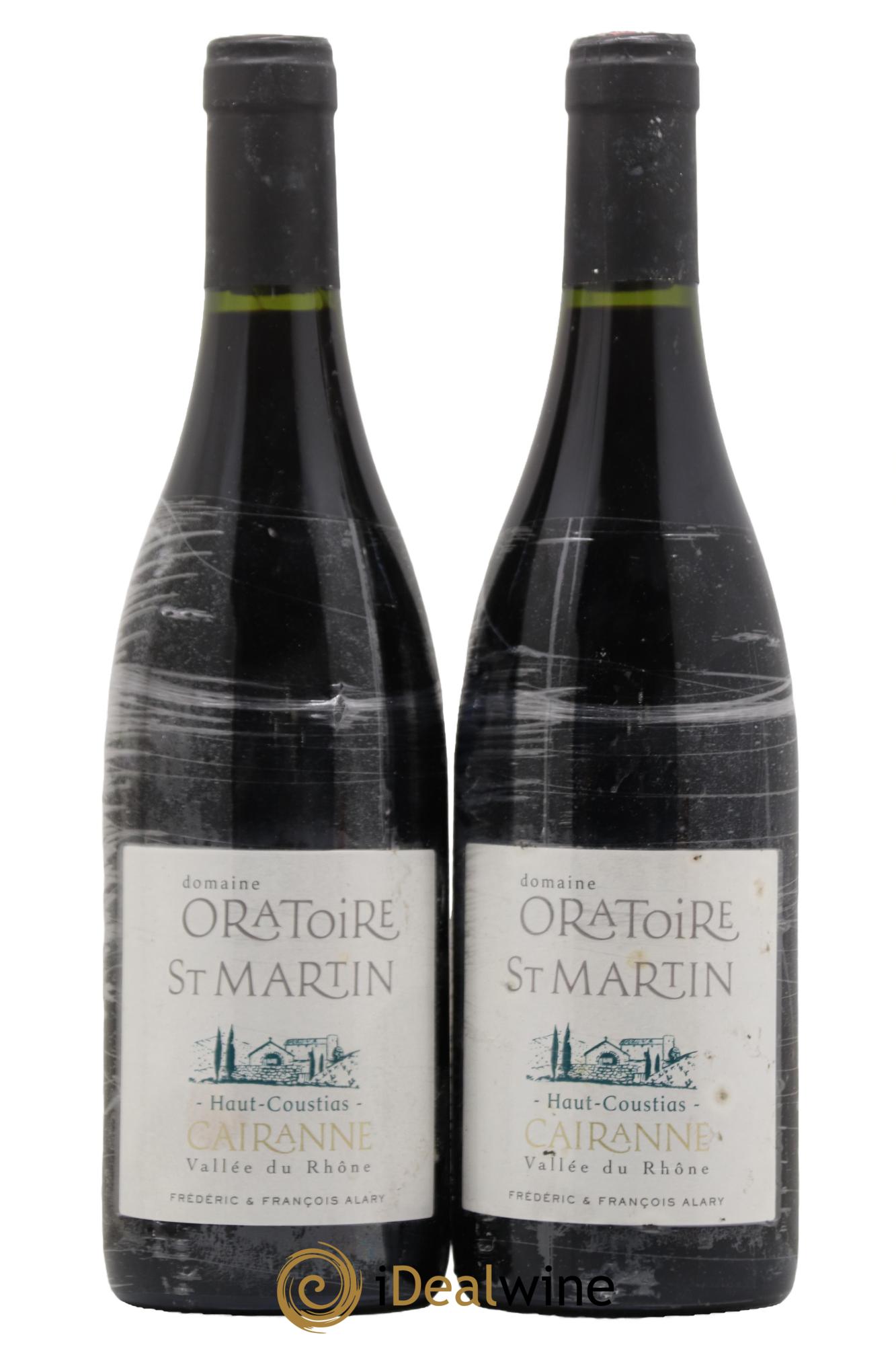 Cairanne Haut-Coustias Oratoire Saint-Martin - Frédéric et François Alary 2016 - Lot de 2 bouteilles - 0