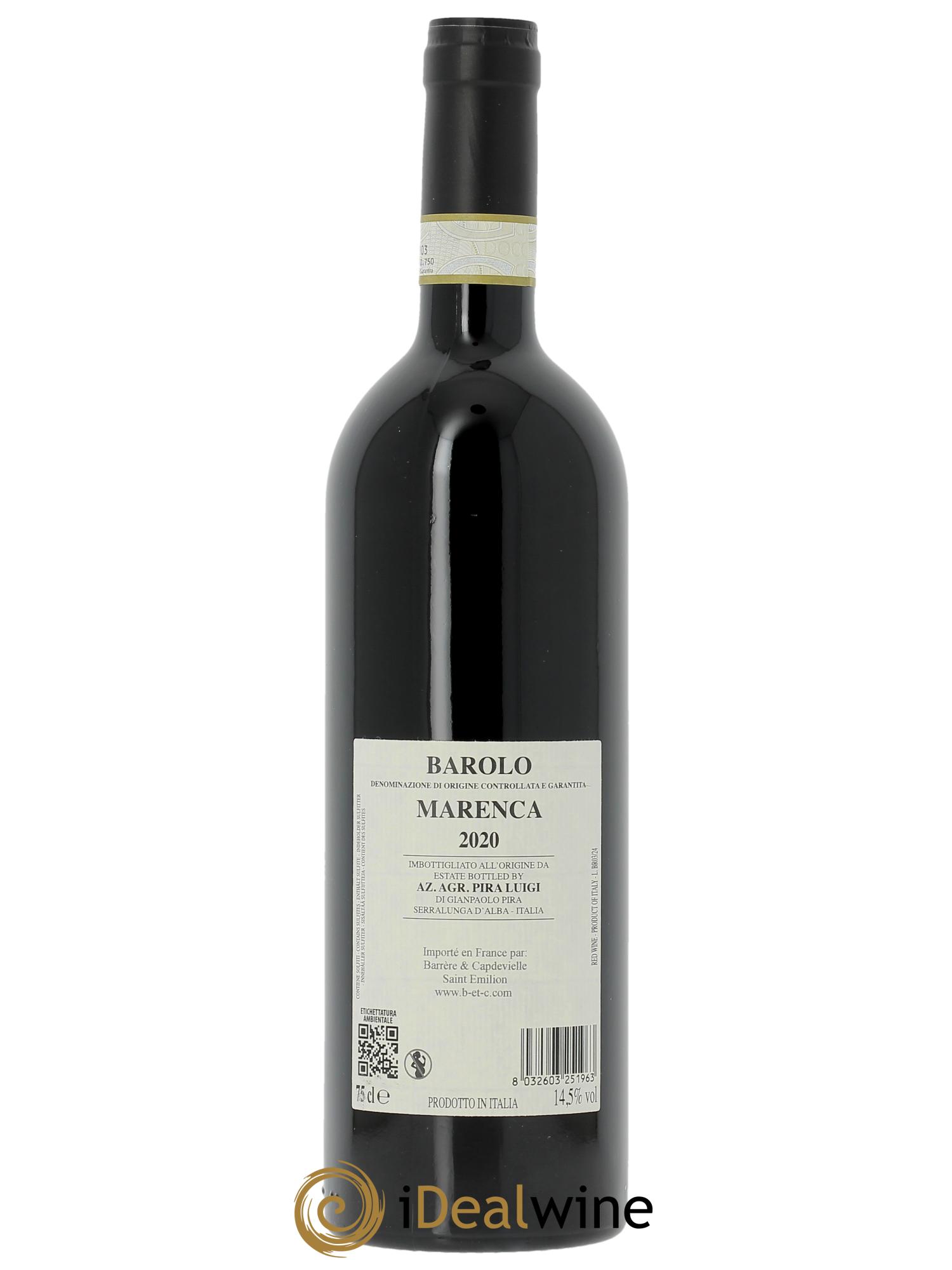 Barolo DOCG Luigi Pira Marenca  2020 - Posten von 1 Flasche - 1