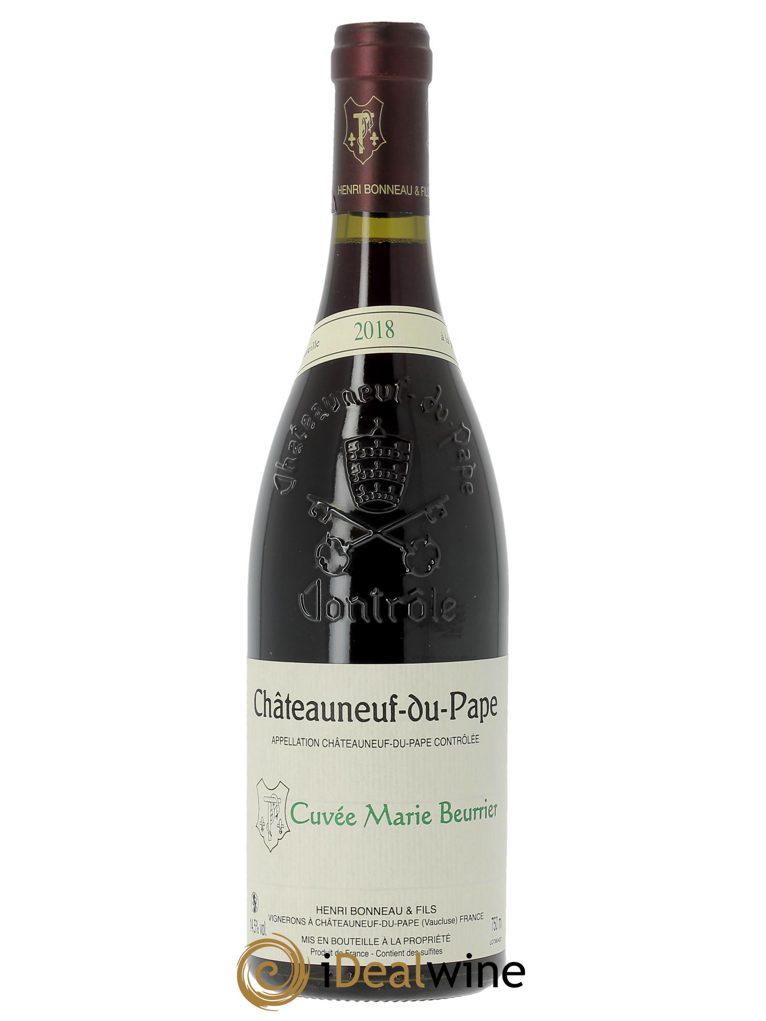 Châteauneuf-du-Pape Marie Beurrier Henri Bonneau & Fils   2018 - Lot de 1 bouteille - 0