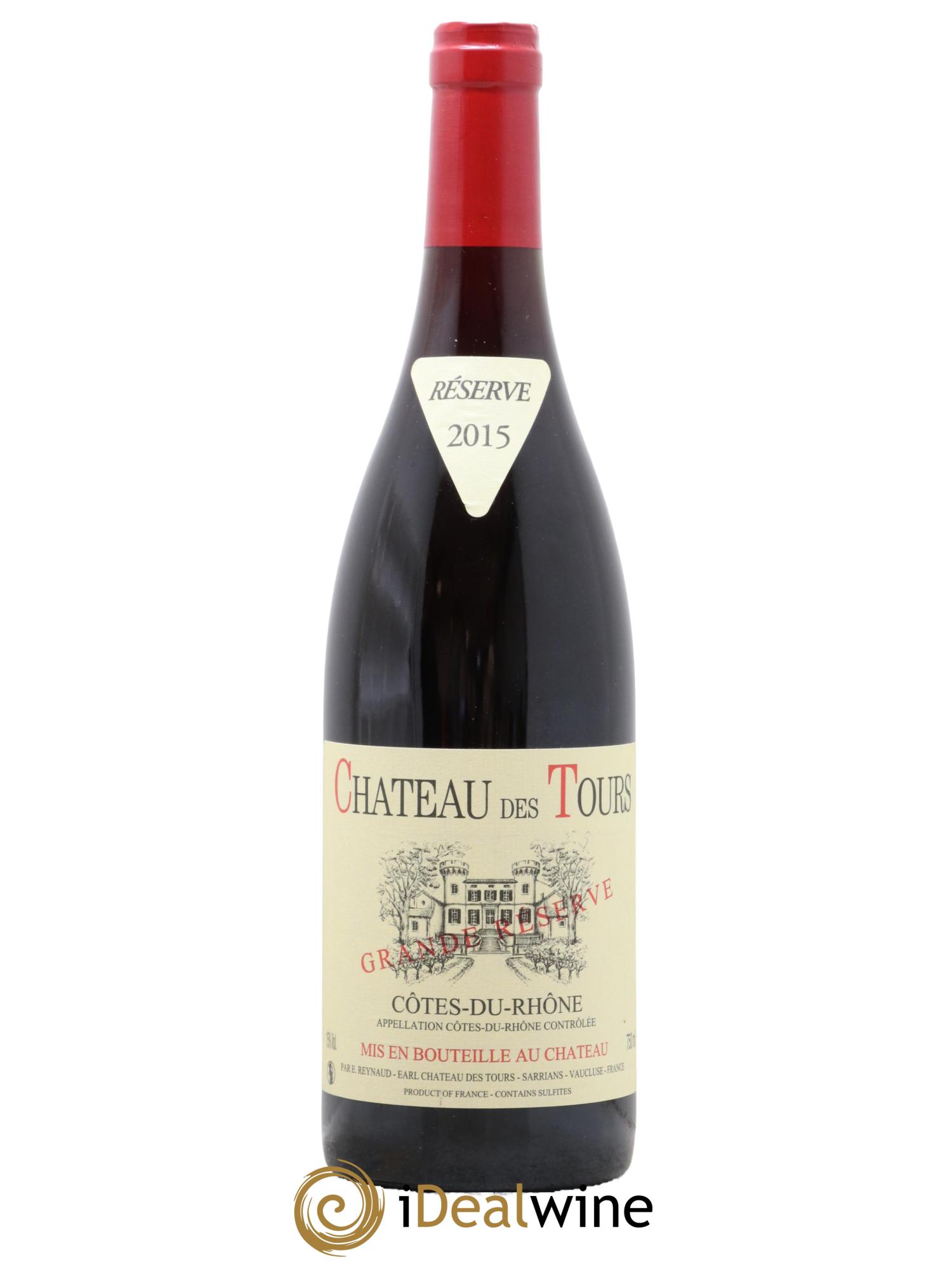 Côtes du Rhône Château des Tours Grande Réserve Emmanuel Reynaud 2015 - Posten von 1 Flasche - 0