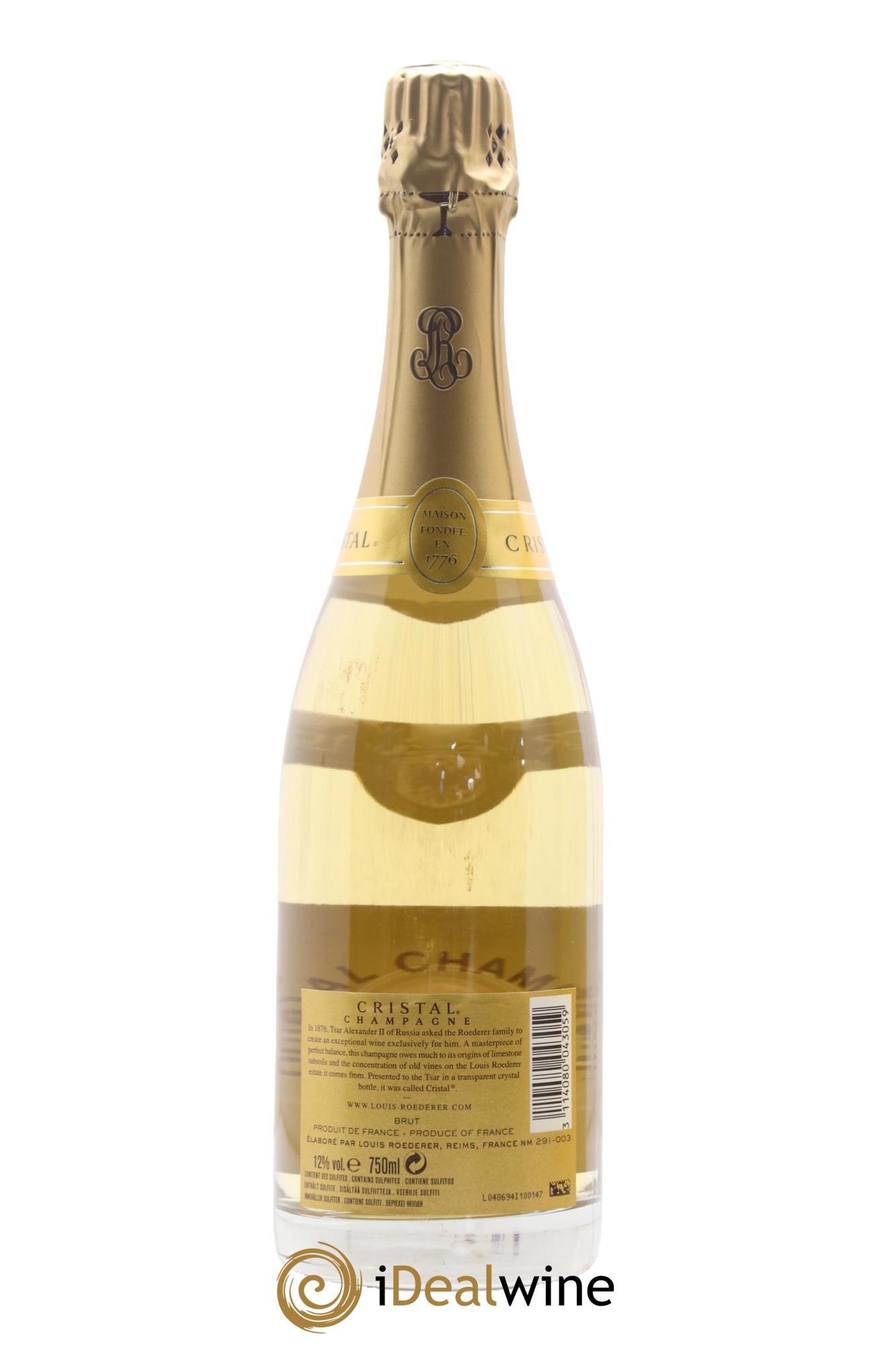 Cristal Louis Roederer 2008 - Lot de 1 bouteille - 2