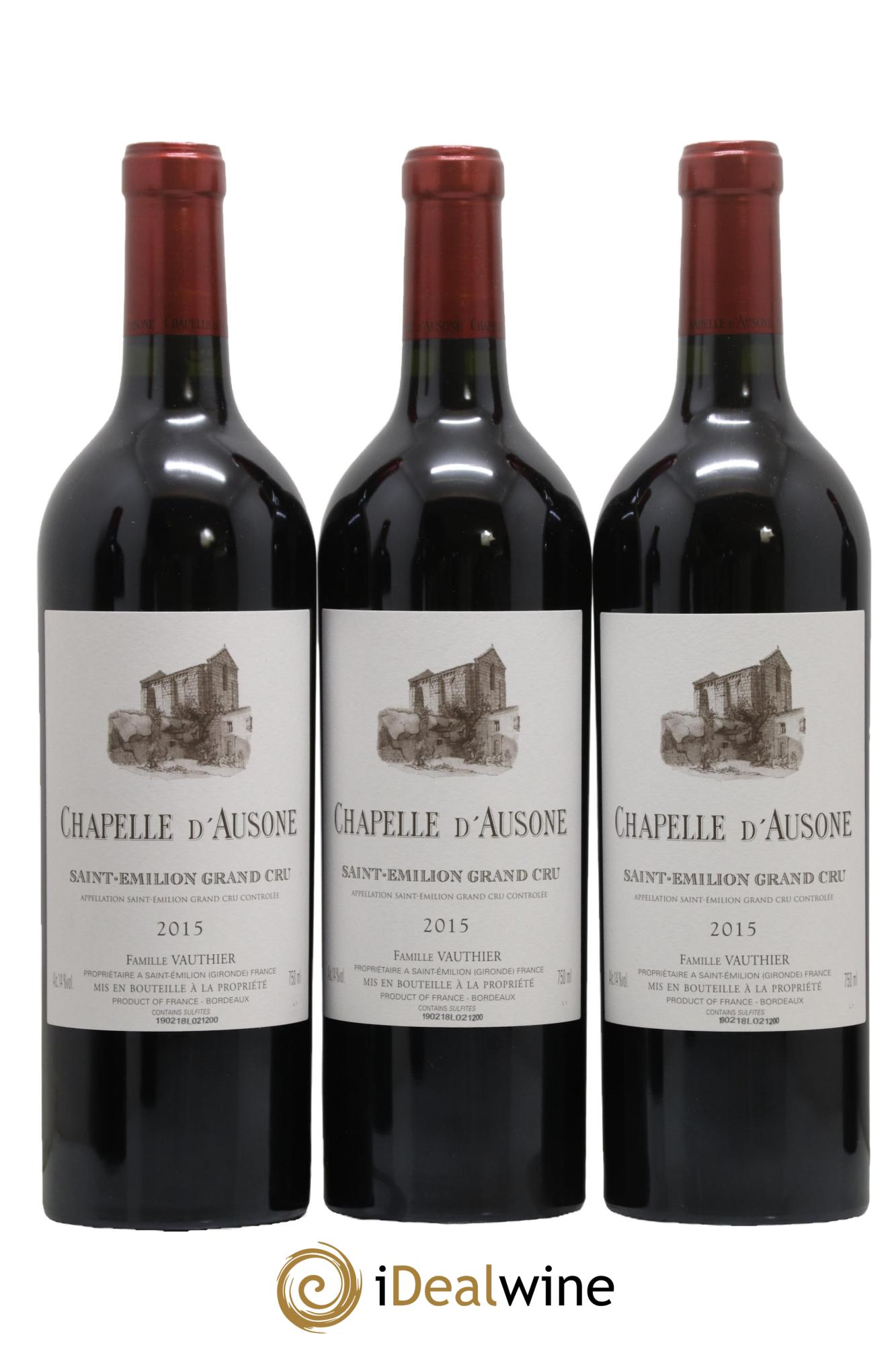 Chapelle d'Ausone Second Vin 2015 - Lot of 6 bottles - 1