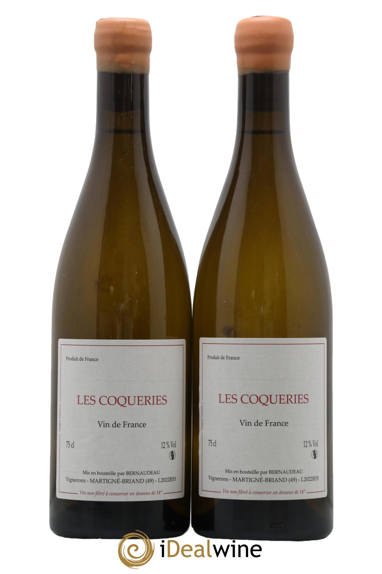 Vin de France Les Coqueries Stéphane Bernaudeau (Domaine)  2022 - Lot of 2 bottles - 0