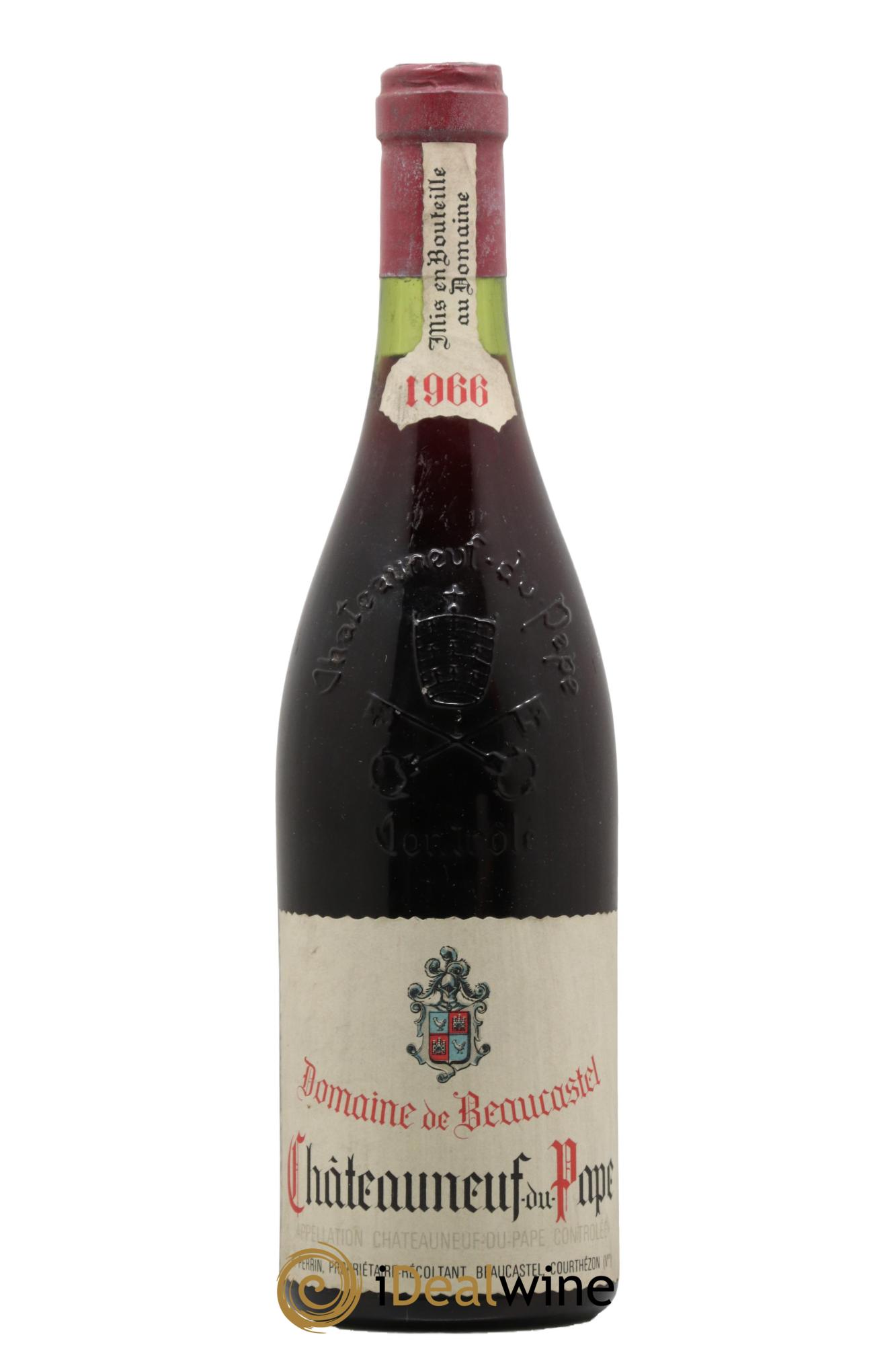 Châteauneuf-du-Pape Château de Beaucastel Famille Perrin 1966 - Lotto di 1 bottiglia - 0