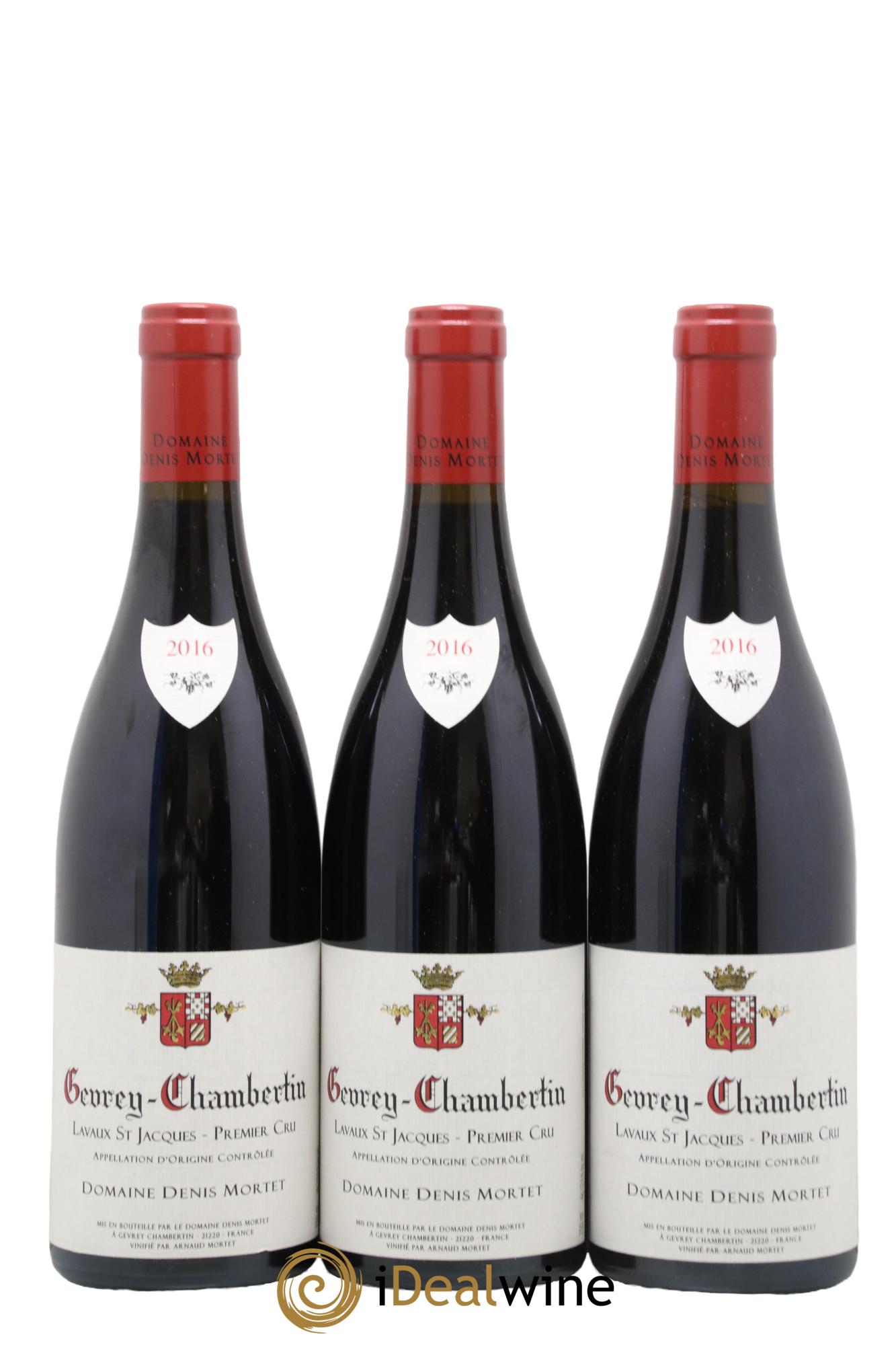 Gevrey-Chambertin 1er Cru Lavaux Saint Jacques Denis Mortet (Domaine) 2016 - Lot of 3 bottles - 0