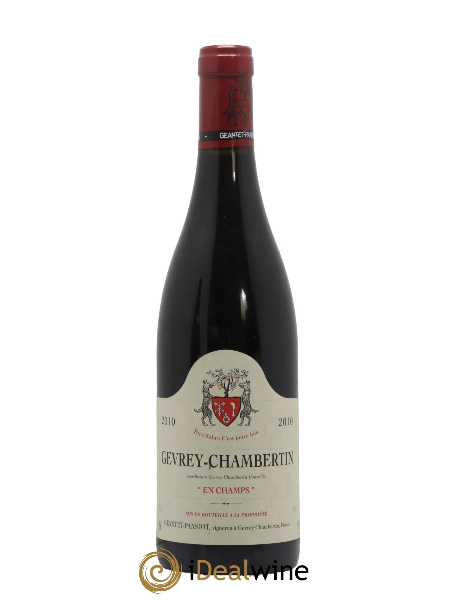 Gevrey-Chambertin En Champs Geantet-Pansiot 2010 - Posten von 1 Flasche - 0