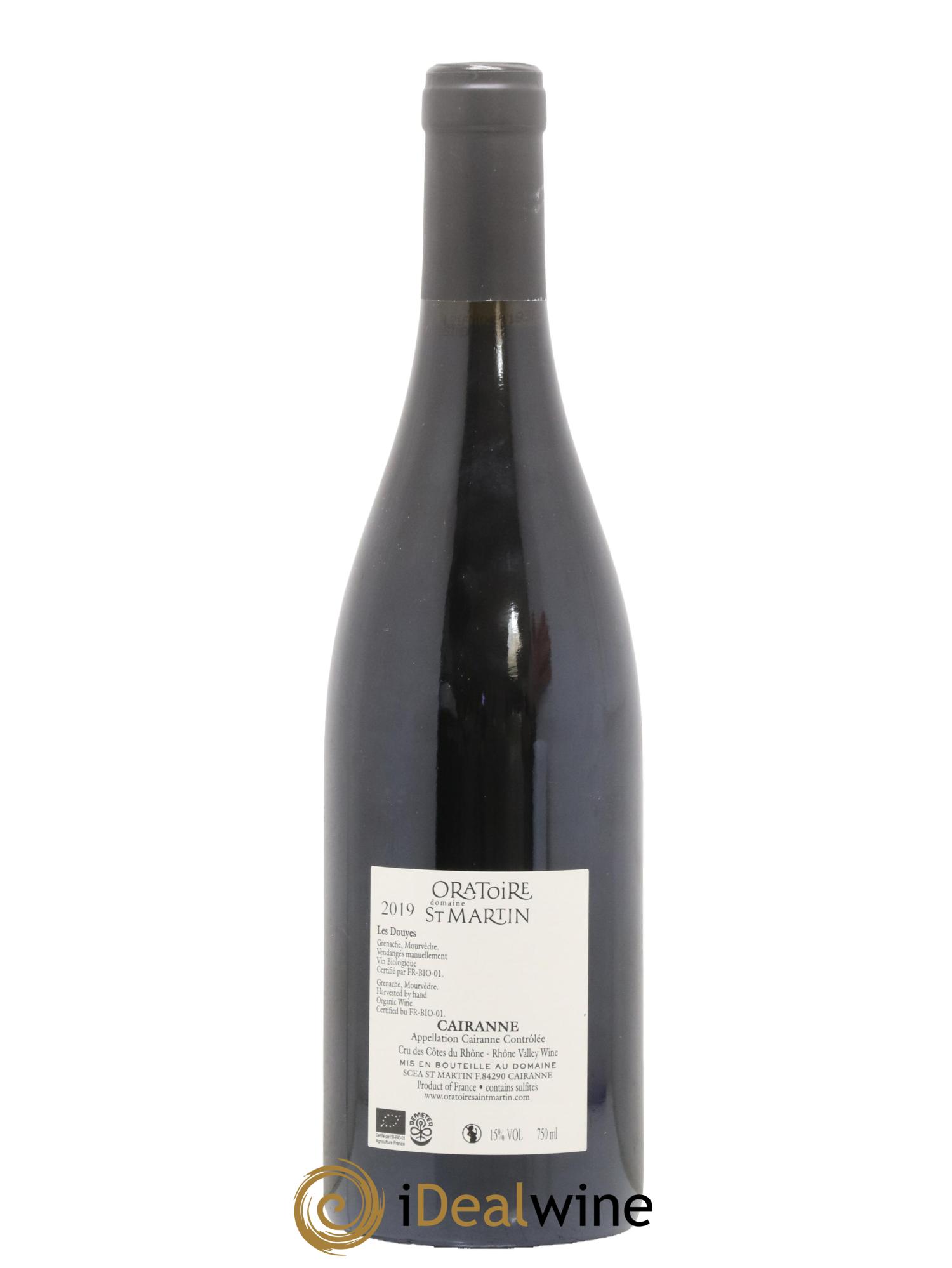 Cairanne Les Douyes Oratoire Saint-Martin - Frédéric et François Alary 2019 - Posten von 1 Flasche - 1