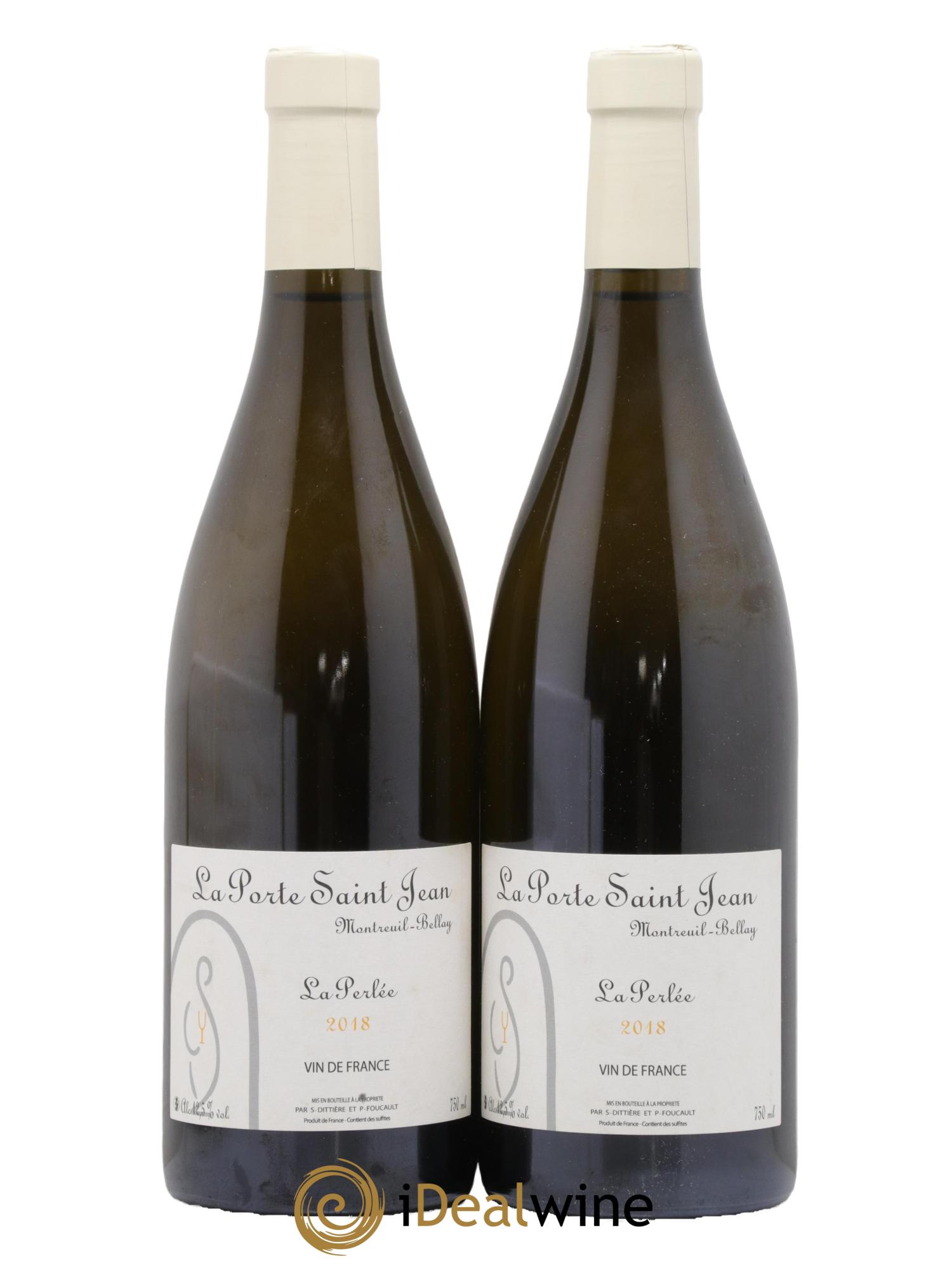 Vin de France La Perlée La Porte Saint Jean 2018 - Lot de 2 bouteilles - 0