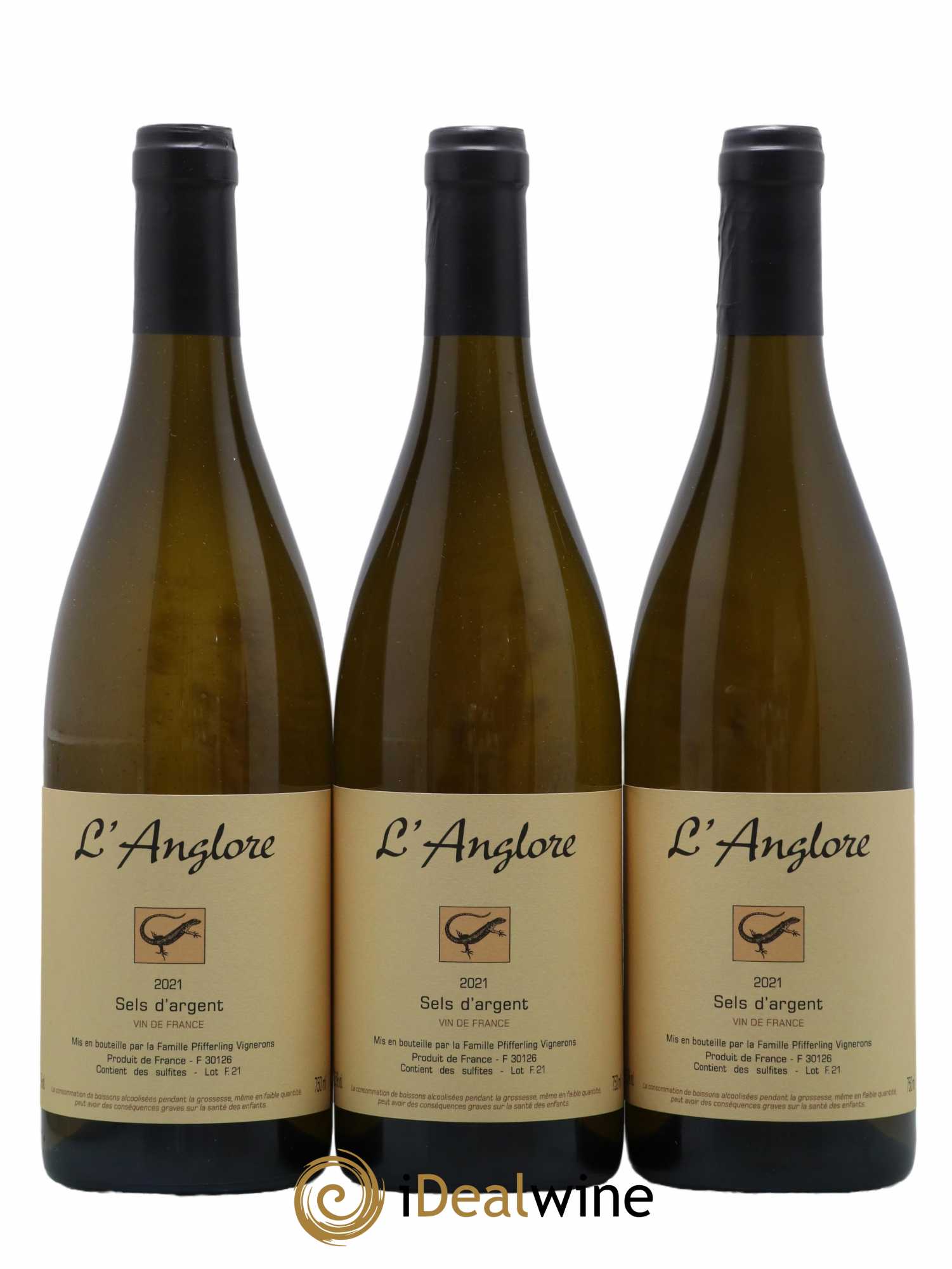 Vin de France Sels d'argent L'Anglore  2021 - Lot de 3 bouteilles - 0