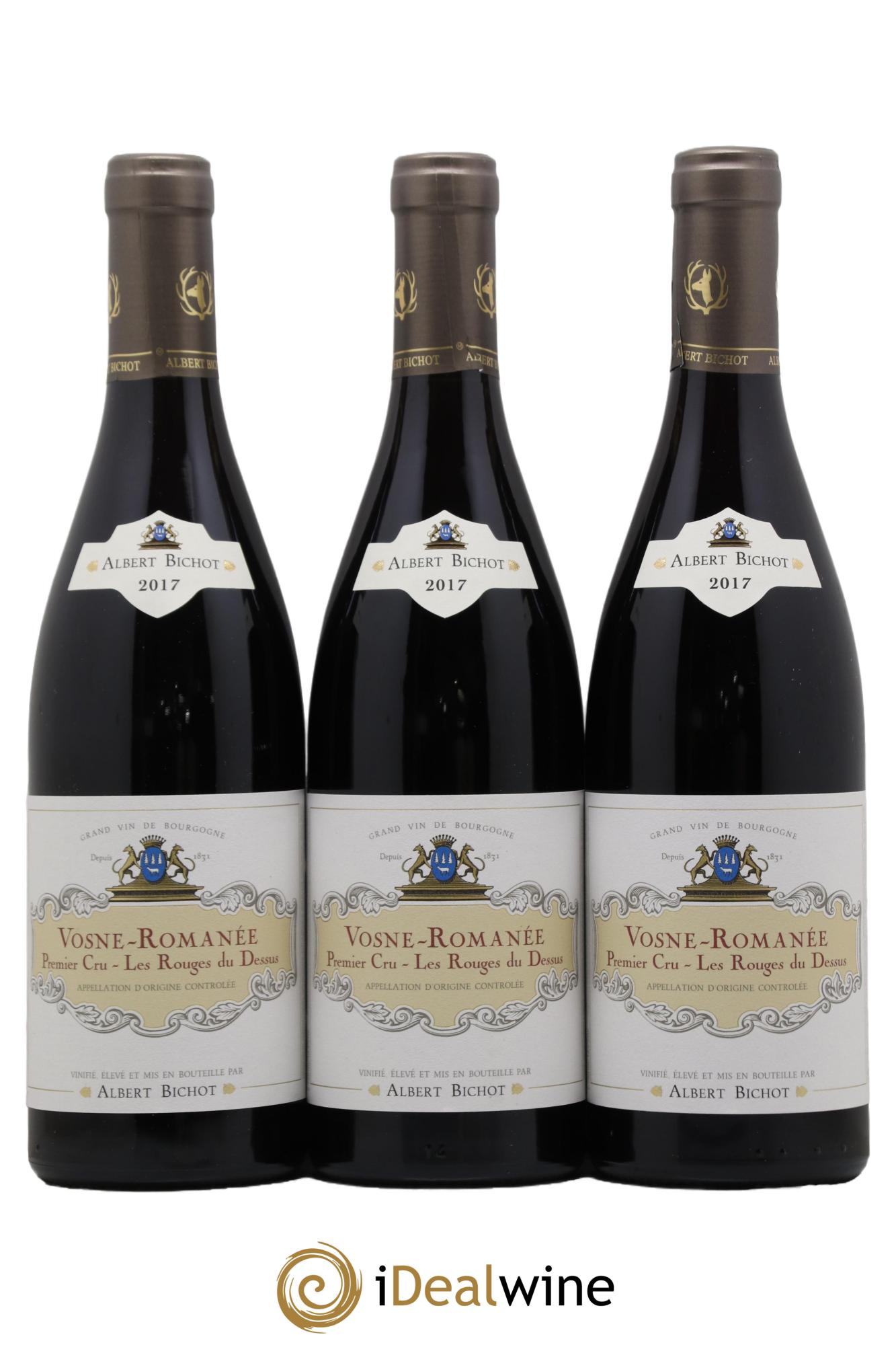 Vosne-Romanée 1er Cru Les Rouges du Dessus Albert Bichot 2017 - Lot de 3 bouteilles - 0