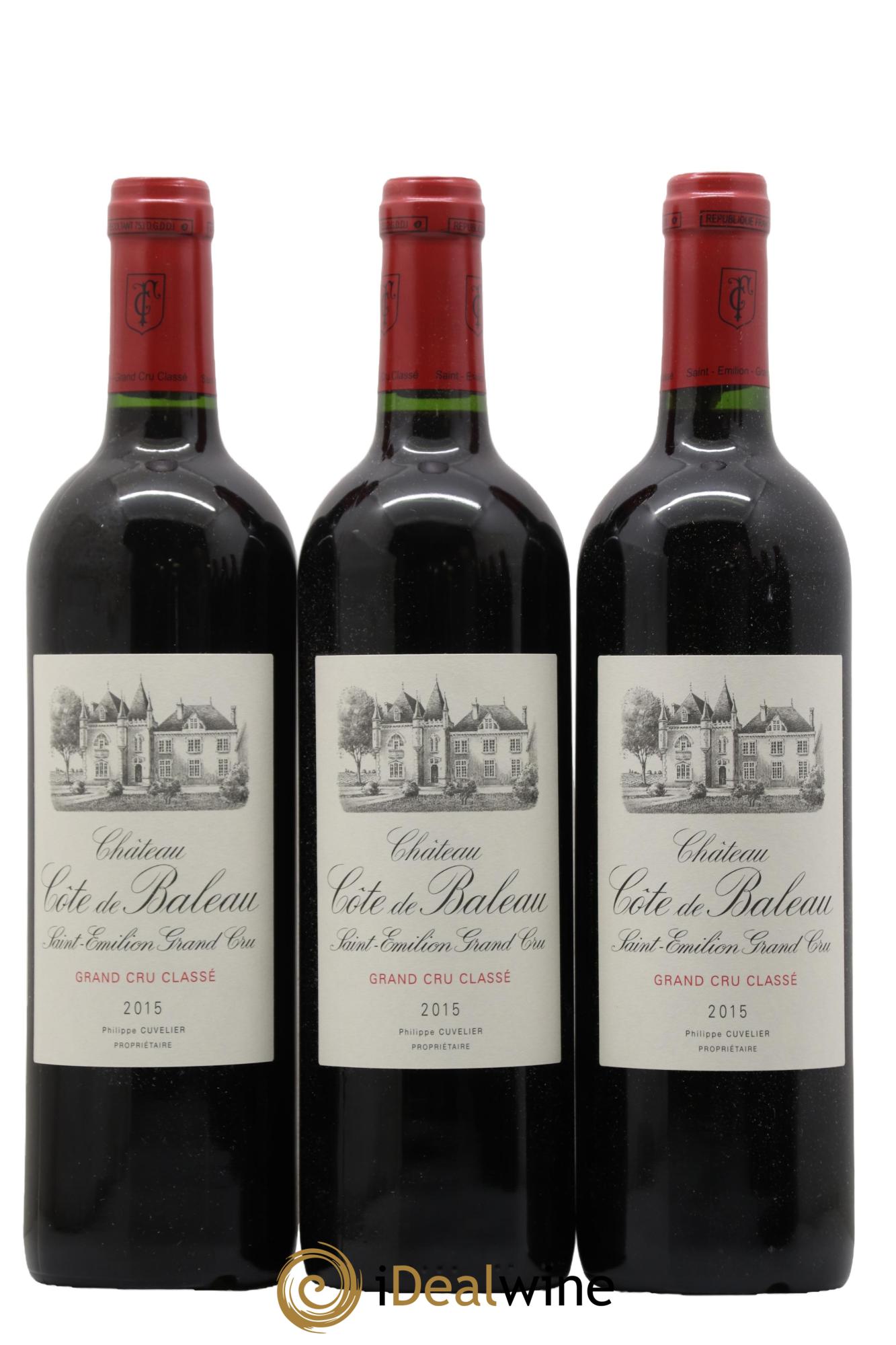 Château Côte de Baleau Grand Cru Classé 2015 - Posten von 6 Flaschen - 1