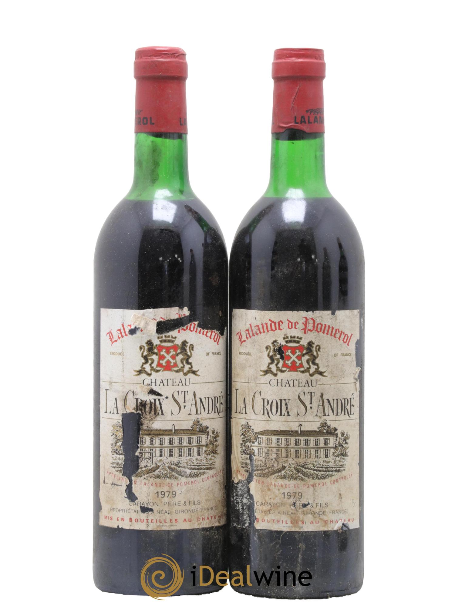 Château La Croix Saint André 1979 - Lotto di 2 bottiglie - 0