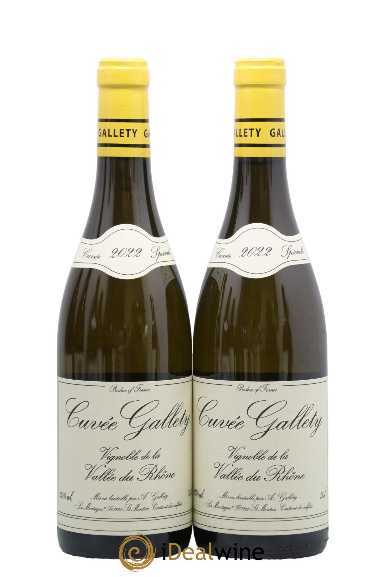 Côtes du Vivarais Blanc  Gallety (Domaine) 2022 - Lot of 2 bottles - 0