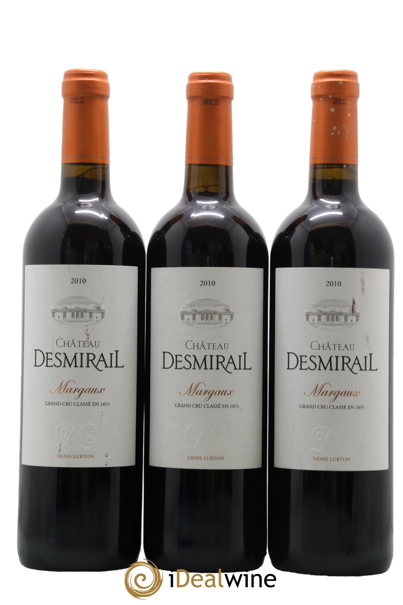 Château Desmirail 3ème Grand Cru Classé 2010 - Lot de 3 bouteilles - 0