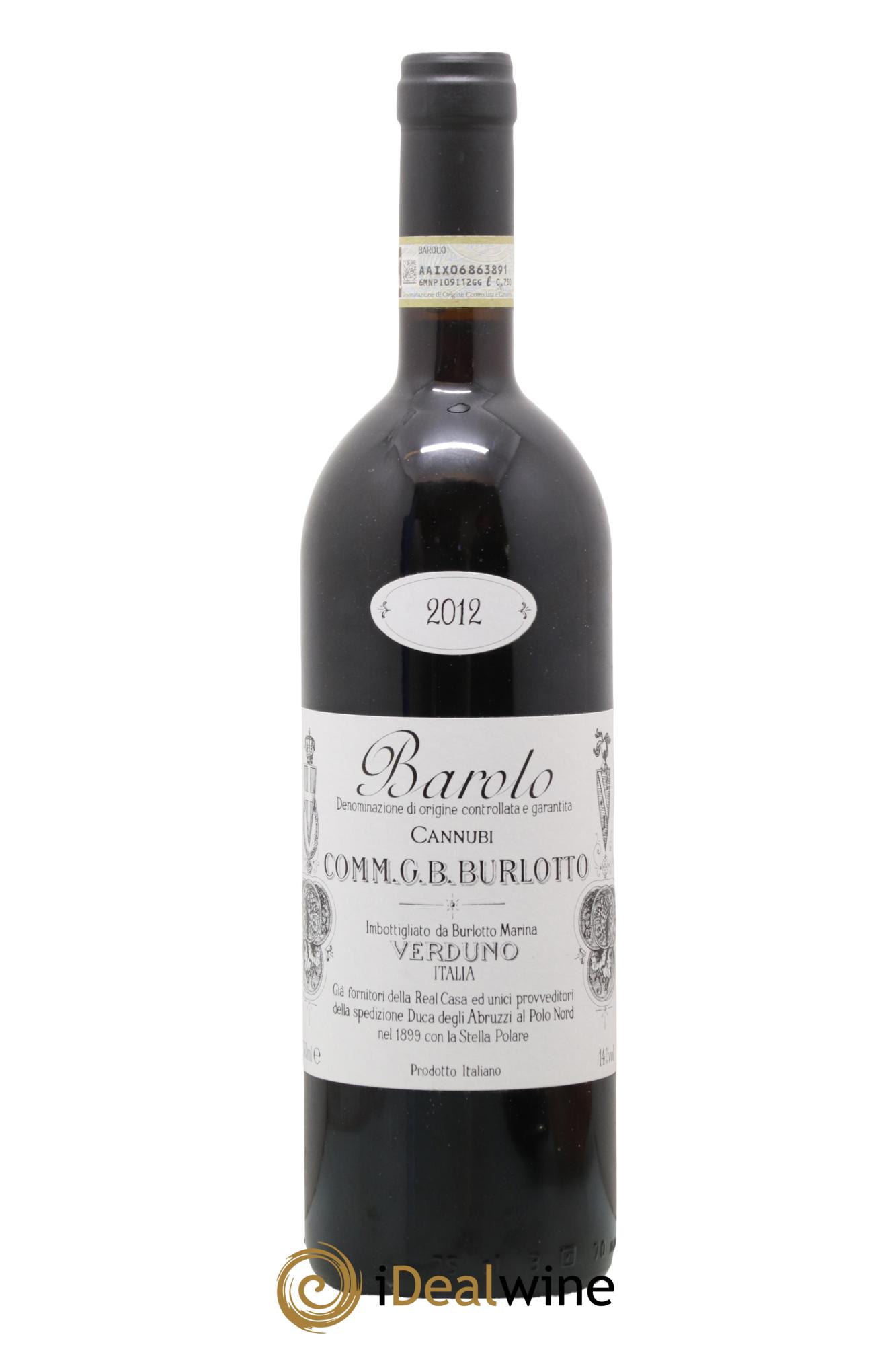 Barolo DOCG Cannubi Comm. Giovan Battista Burlotto 2012 - Posten von 1 Flasche - 0