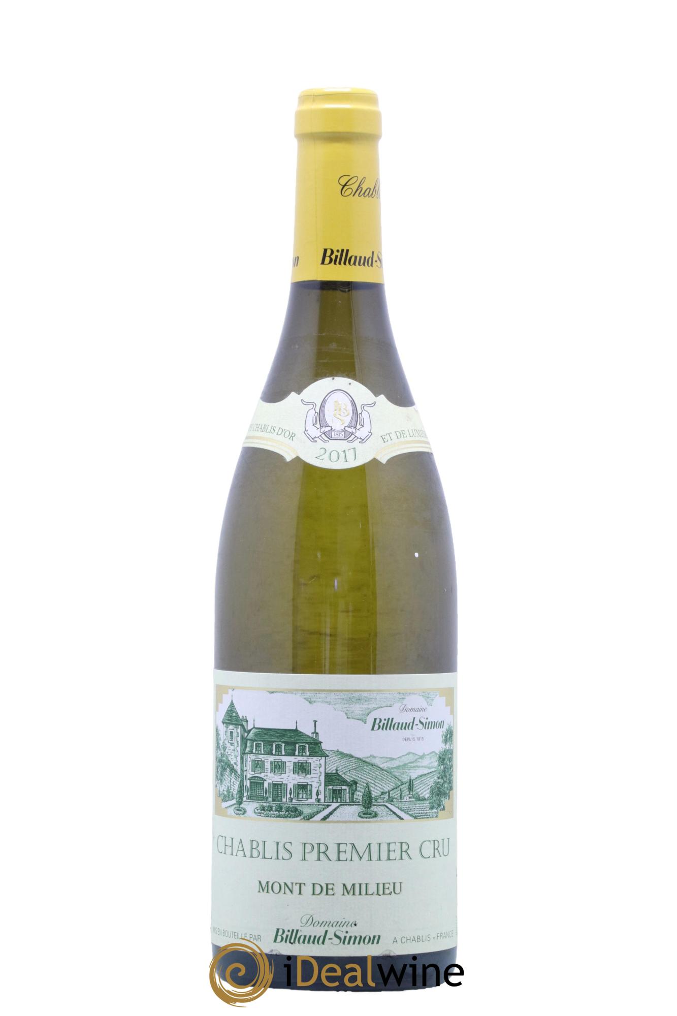 Chablis 1er Cru Mont de Milieu Billaud-Simon (Domaine) 2017 - Lotto di 1 bottiglia - 0