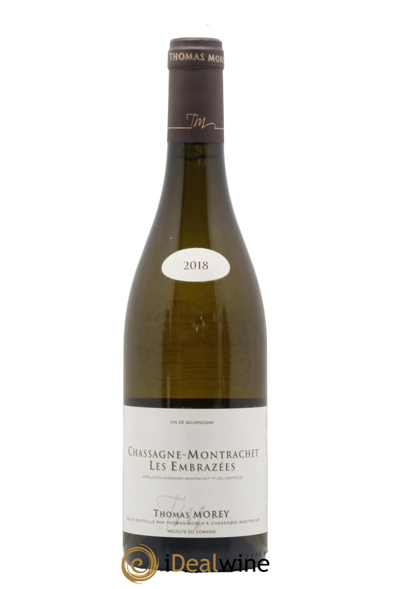 Chassagne-Montrachet 1er Cru Les Embrazées Thomas Morey 2018 - Lotto di 1 bottiglia - 0