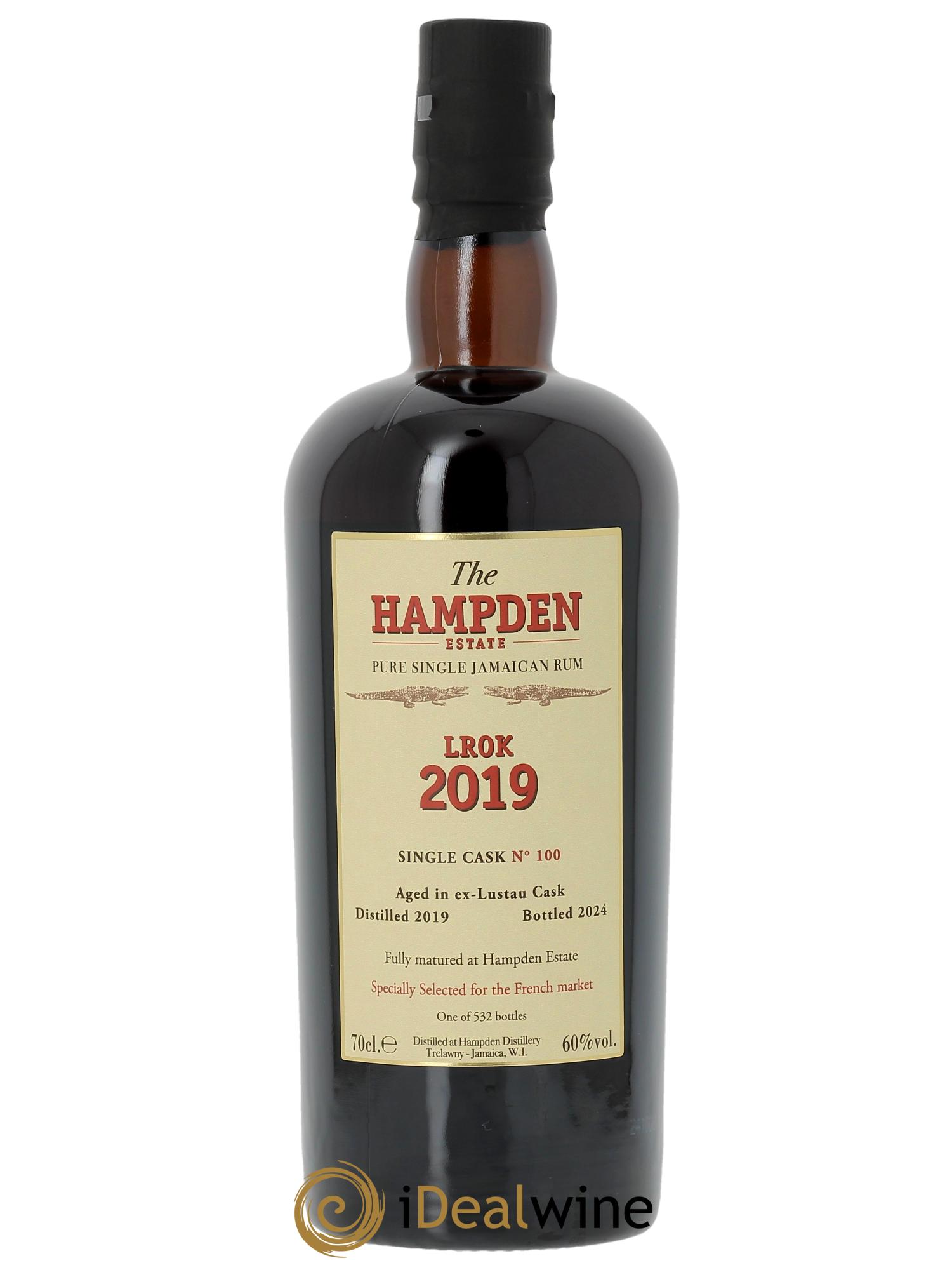 Rhum Hampden LROK Ex-Lustau Single Cask n°100 2019 - Posten von 1 Flasche - 1