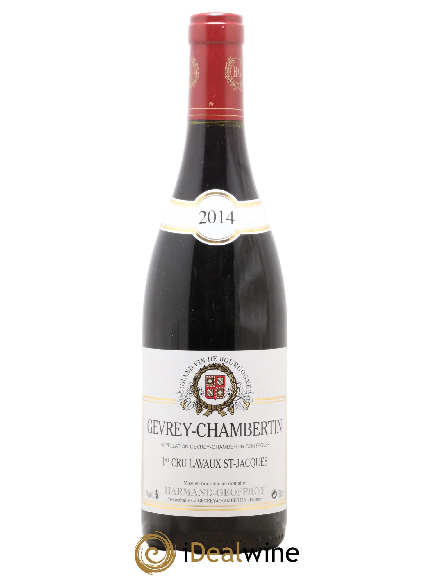 Gevrey-Chambertin 1er Cru Lavaux Saint Jacques Harmand-Geoffroy (Domaine) 2014 - Lot of 1 bottle - 0