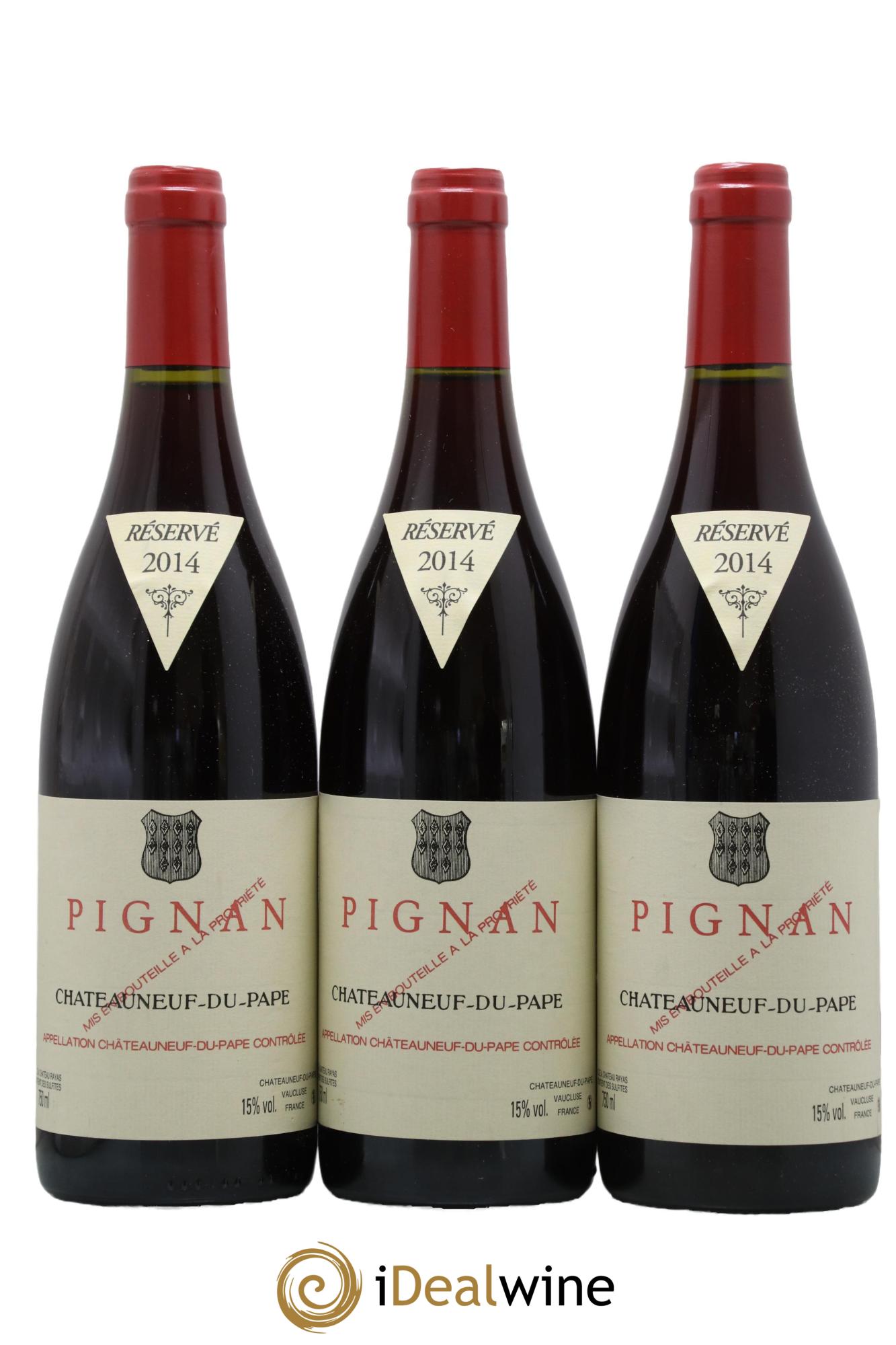 Châteauneuf-du-Pape Pignan Emmanuel Reynaud 2014 - Lot de 3 bouteilles - 0