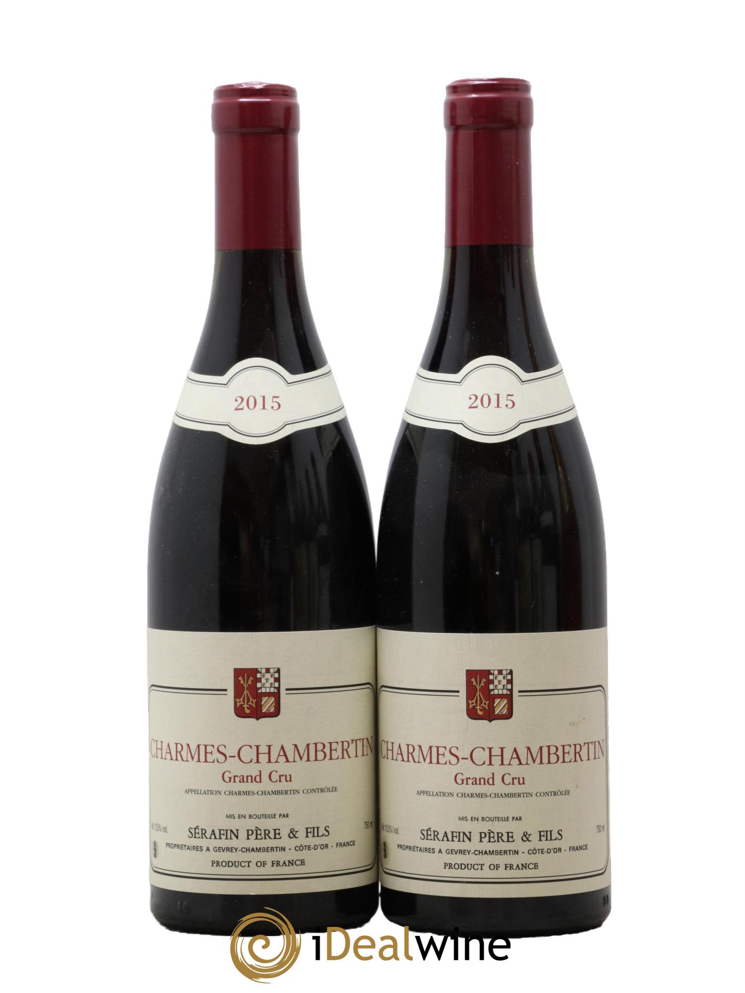 Charmes-Chambertin Grand Cru Christian Sérafin Père et Fils 2015 - Posten von 2 Flaschen - 0