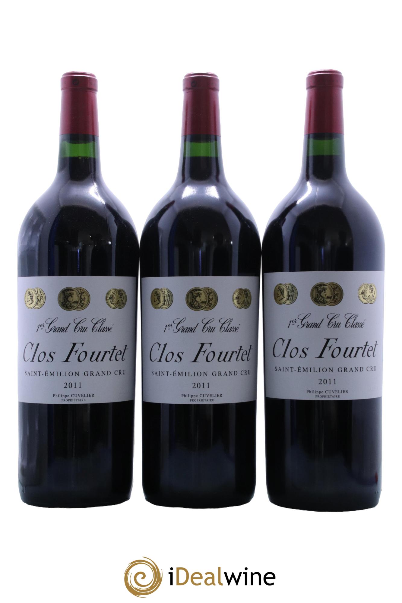 Clos Fourtet 1er Grand Cru Classé B  2011 - Lot de 3 magnums - 0