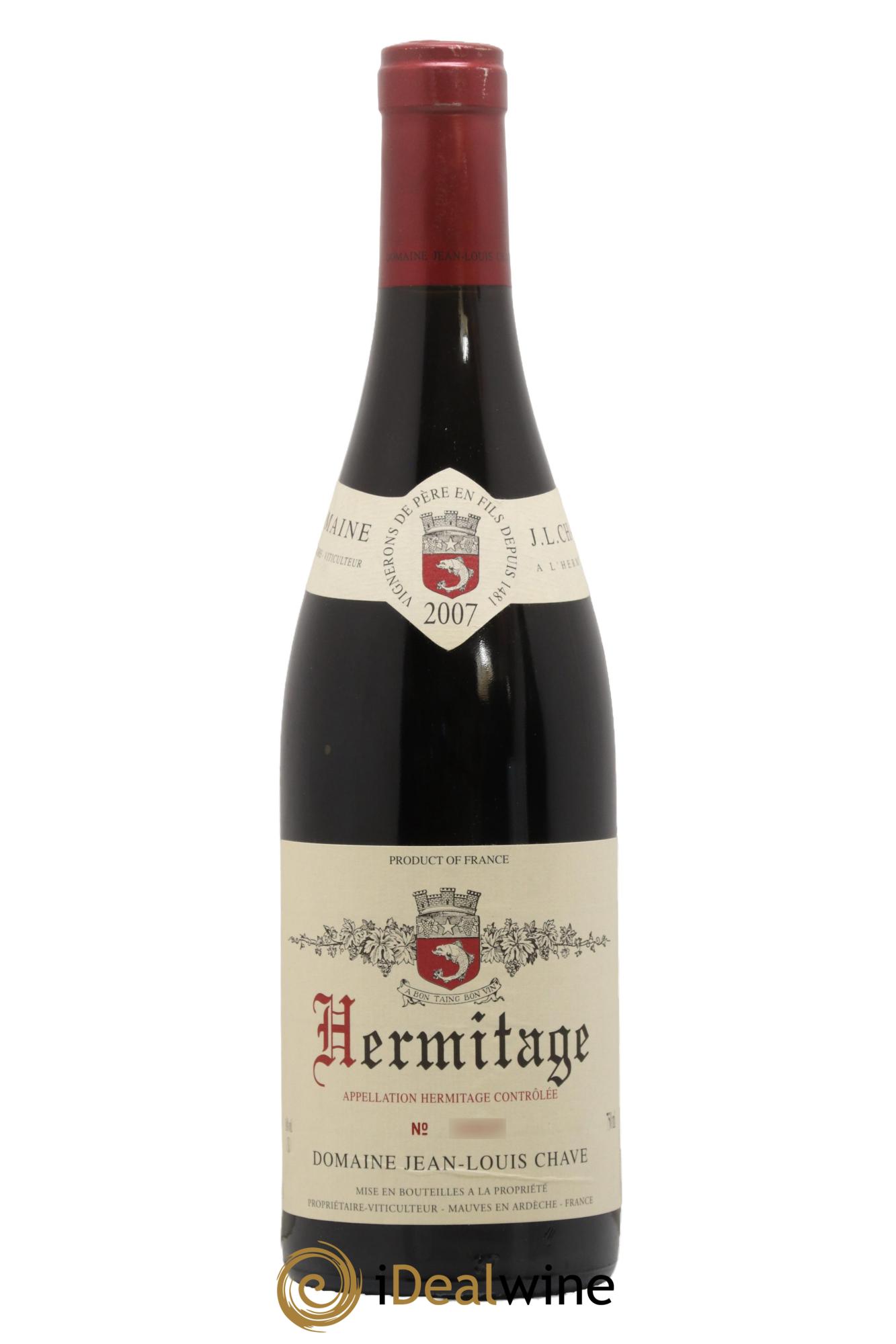 Hermitage Jean-Louis Chave 2007 - Lot de 1 bouteille - 0