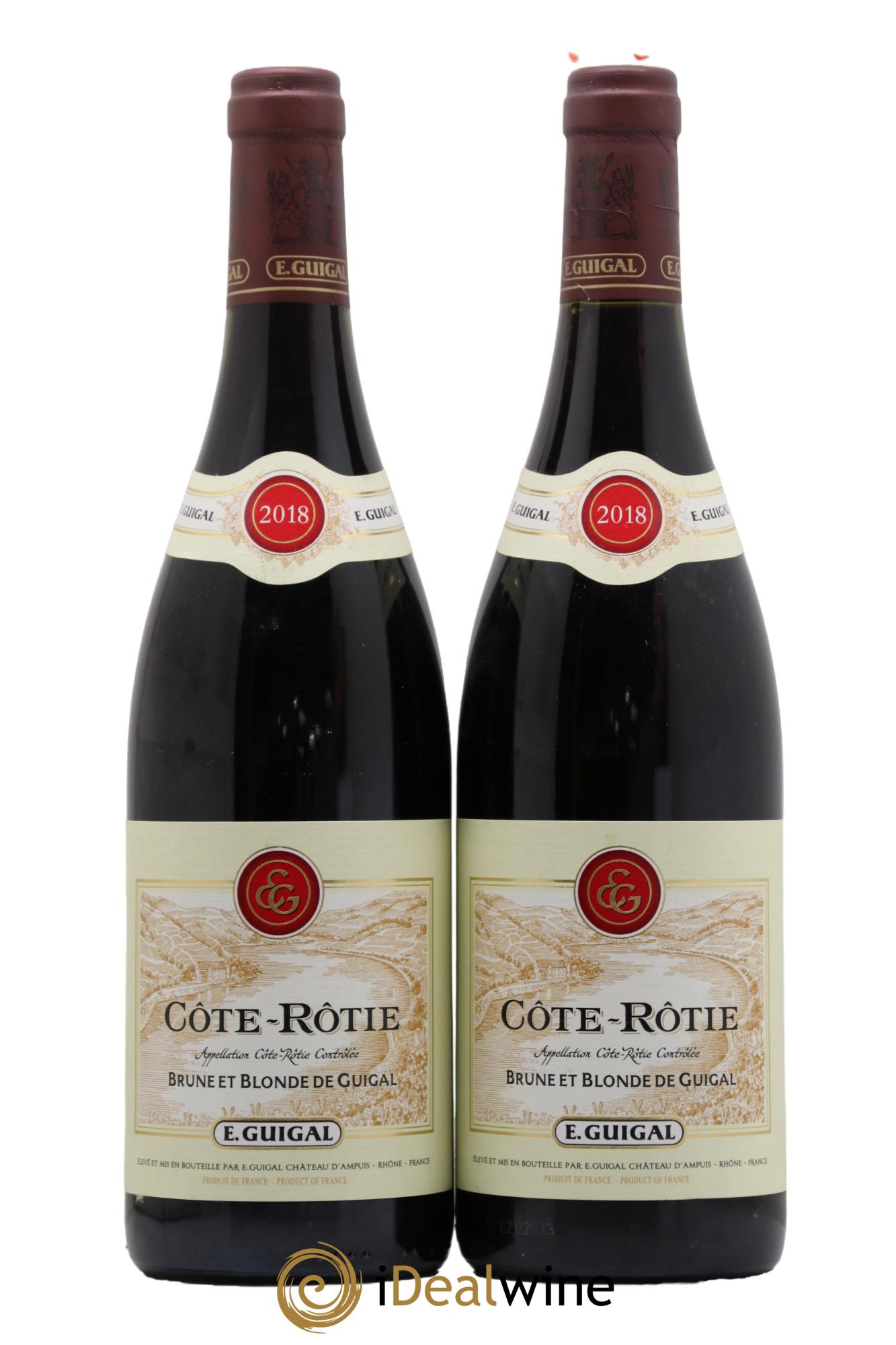 Côte-Rôtie Côtes Brune et Blonde Guigal 2018 - Posten von 2 Flaschen - 0