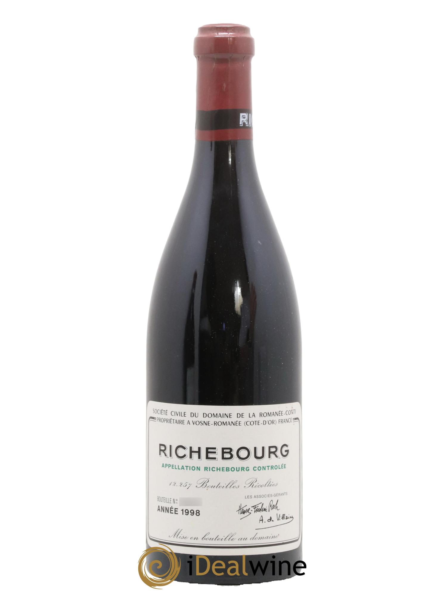 Richebourg Grand Cru Domaine de la Romanée-Conti 1998 - Lotto di 1 bottiglia - 0