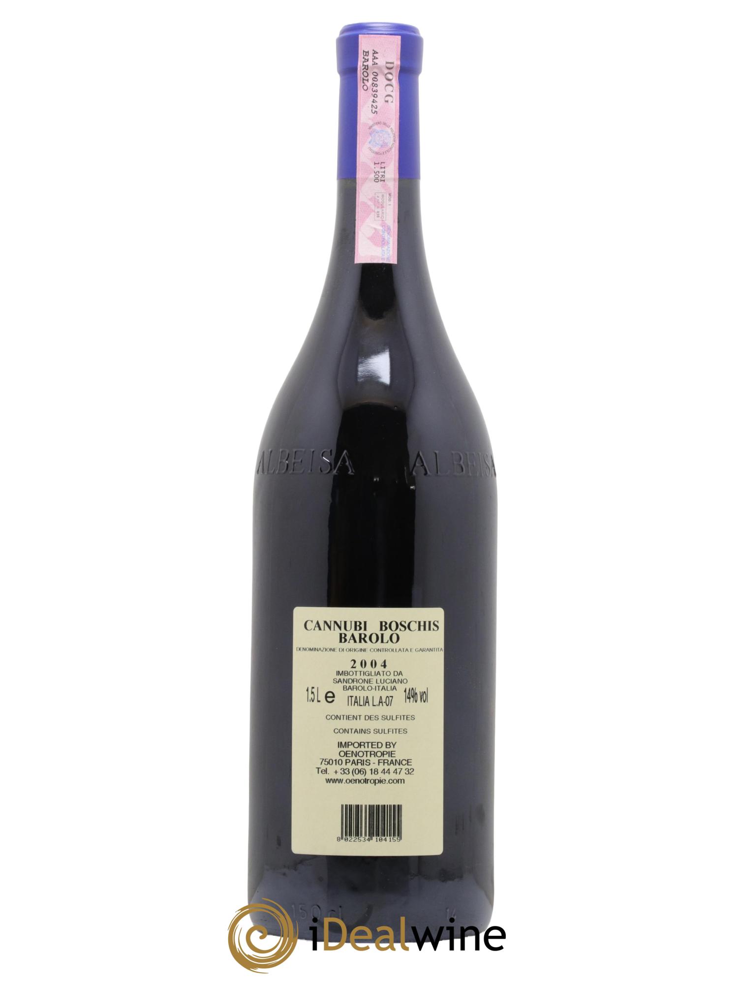 Barolo DOCG Aleste (anciennement Cannubi Boschis) Luciano Sandrone 2004 - Lot de 1 magnum - 2