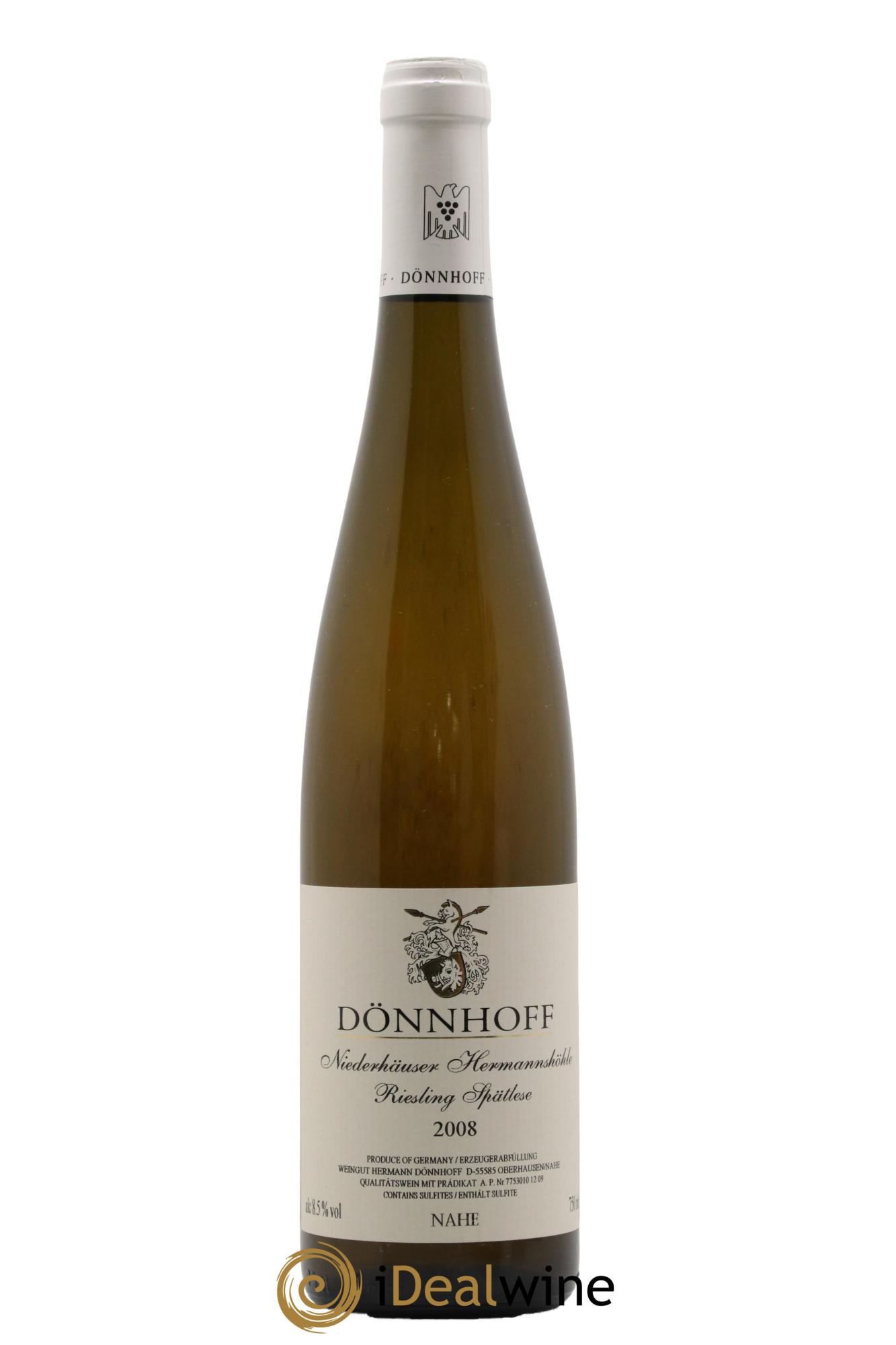 Allemagne Mosel-Saar Niederhäuser Herrmannshöhle Riesling Spätlese Dönnhoff 2008 - Lotto di 1 bottiglia - 0