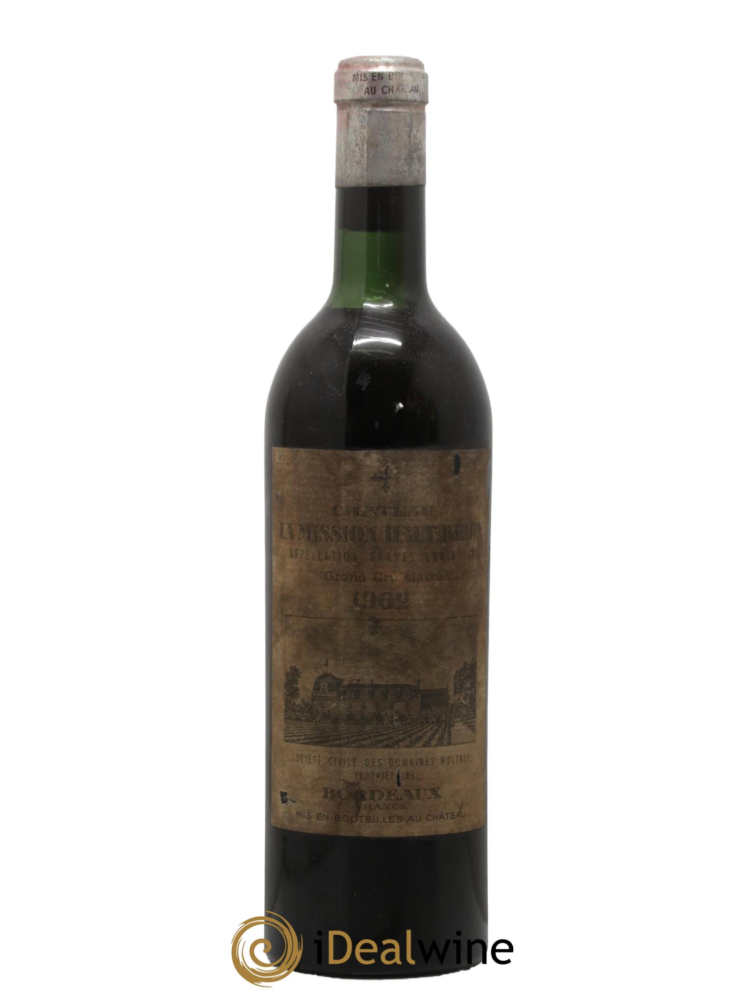 Château la Mission Haut-Brion Cru Classé de Graves 1962 - Lot de 1 bouteille - 0