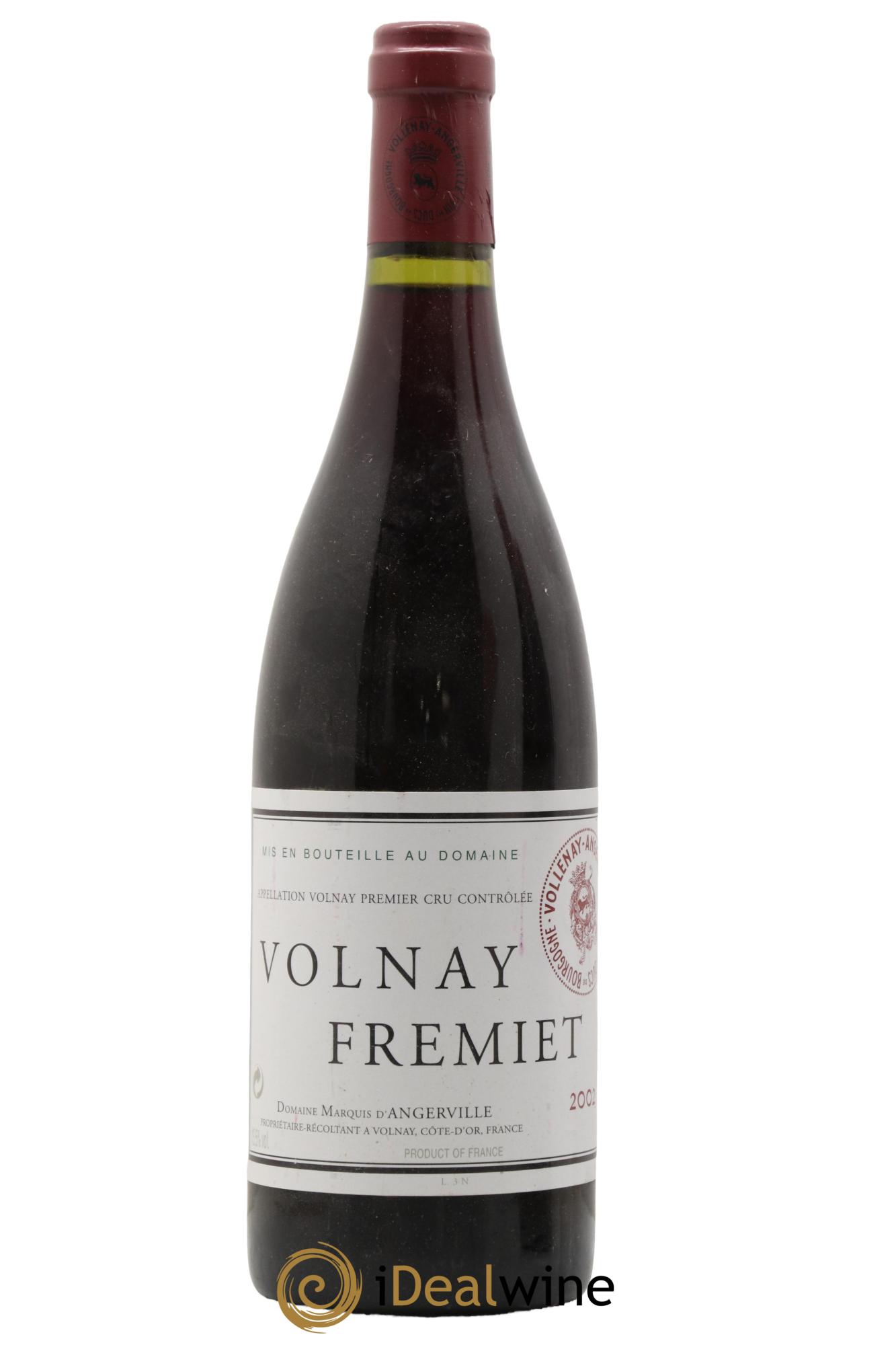 Volnay 1er Cru Frémiet Marquis d'Angerville (Domaine) 2002 - Lot of 1 bottle - 0