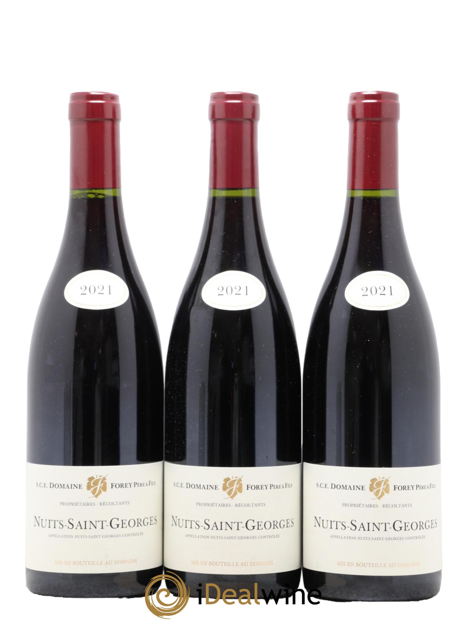 Nuits Saint-Georges Forey Père et Fils (Domaine) 2021 - Lot of 3 bottles - 0