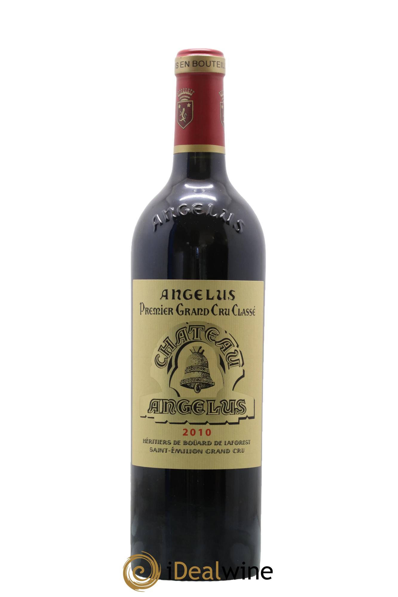 Château Angélus 1er Grand Cru Classé A 2010 - Lot de 1 bouteille - 0