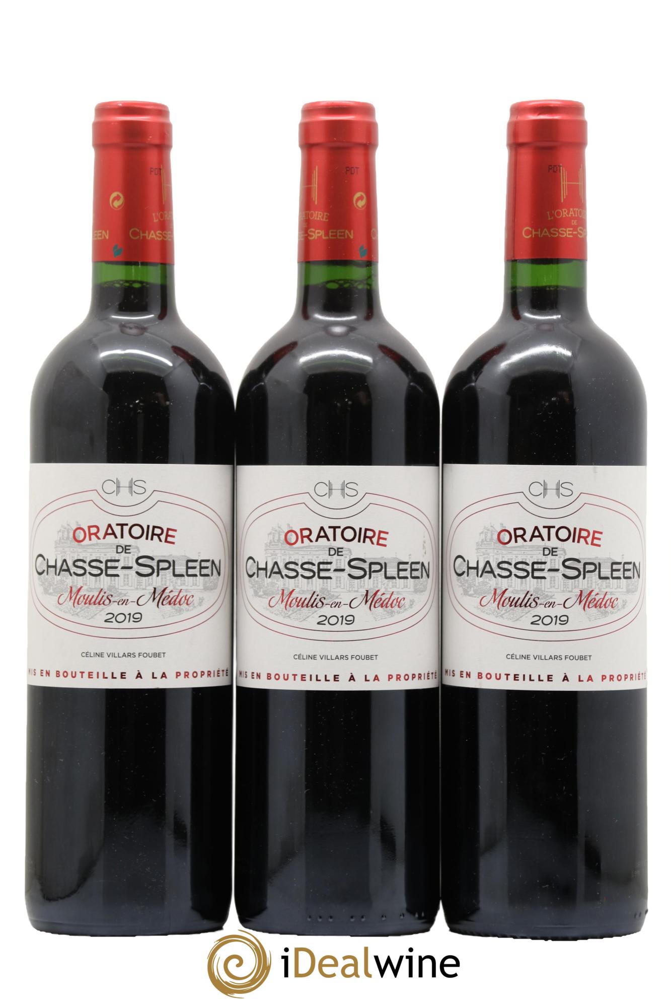 Oratoire de Chasse Spleen Second Vin 2019 - Lotto di 3 bottiglie - 0