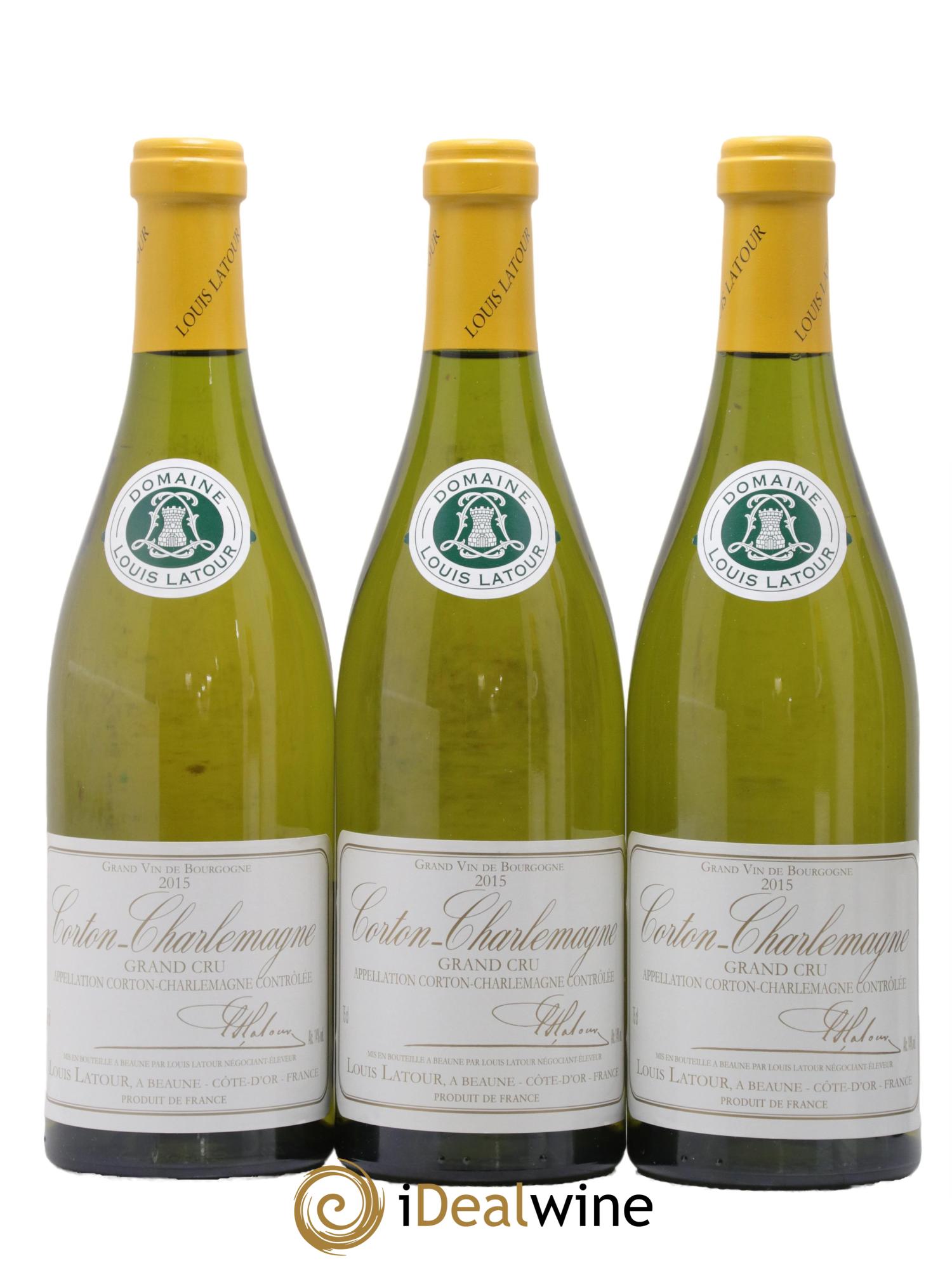 Corton-Charlemagne Grand Cru Louis Latour 2015 - Lot of 6 bottles - 1