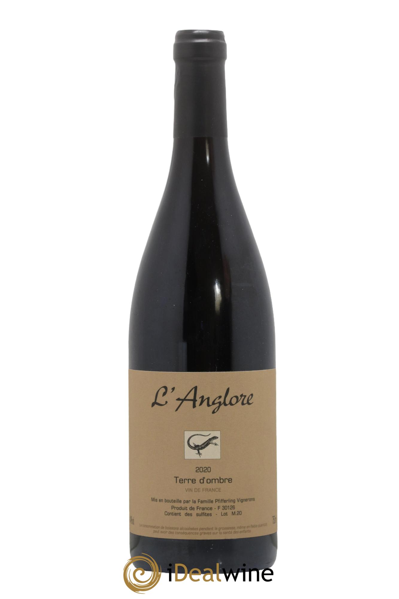 Vin de France Terre d'Ombre L'Anglore 2020 - Lot de 1 bouteille - 0