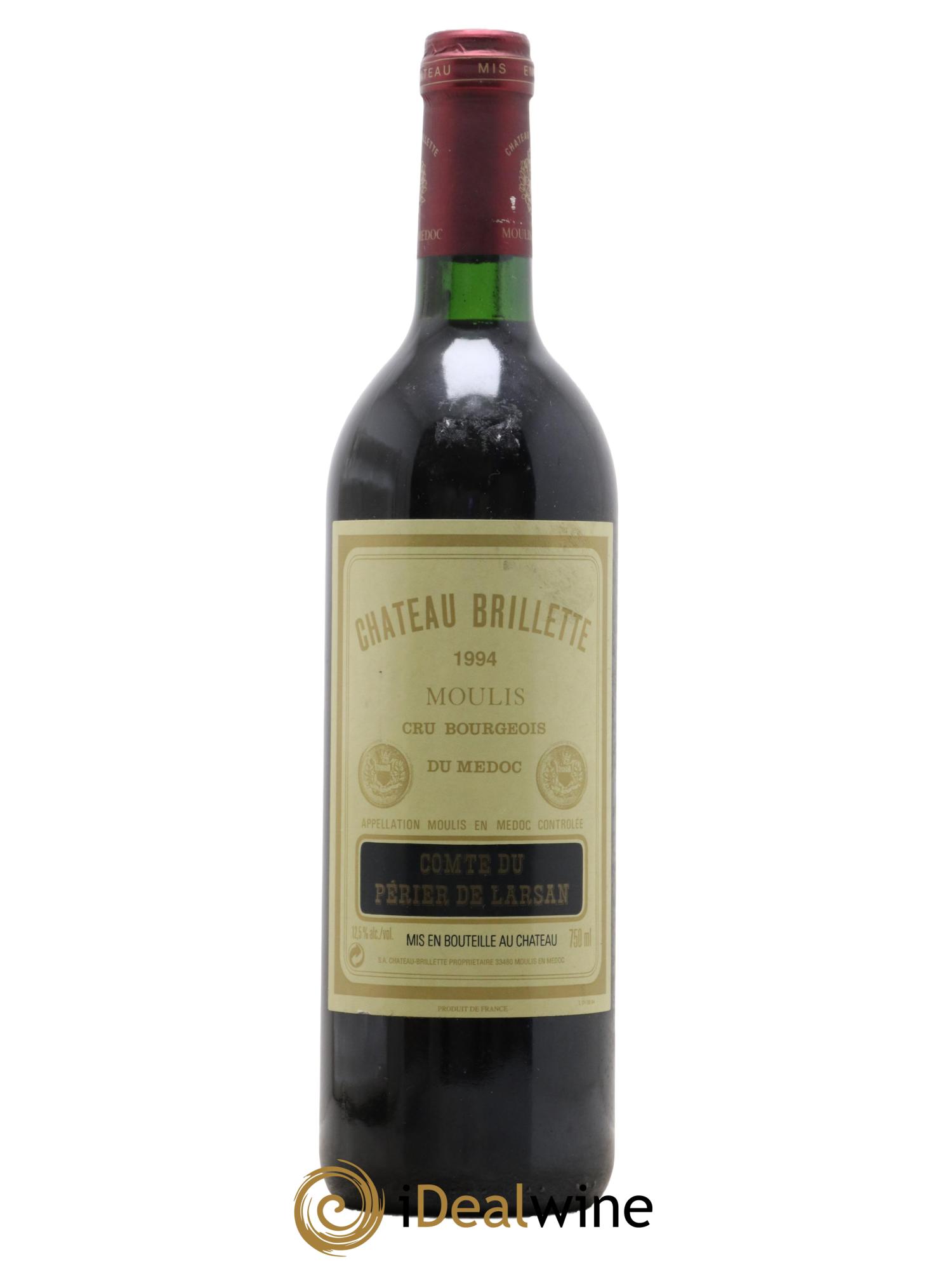 Château Brillette Cru Bourgeois  1994 - Posten von 1 Flasche - 0