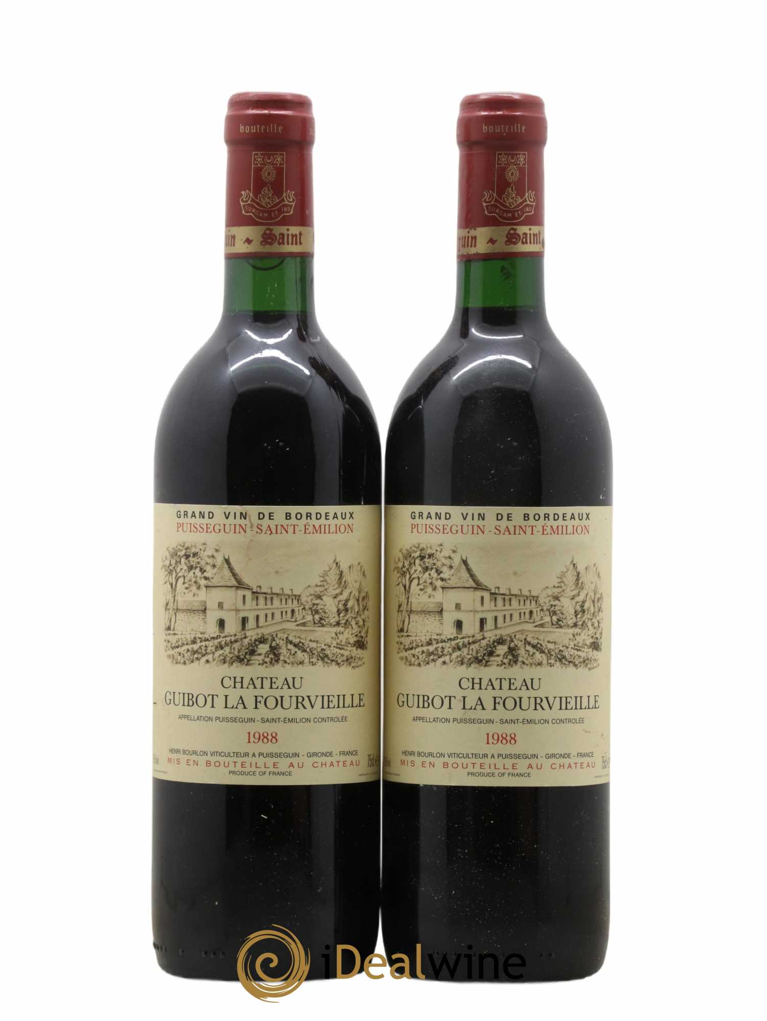 Puisseguin Saint-Emilion 1988 - Posten von 2 Flaschen - 0