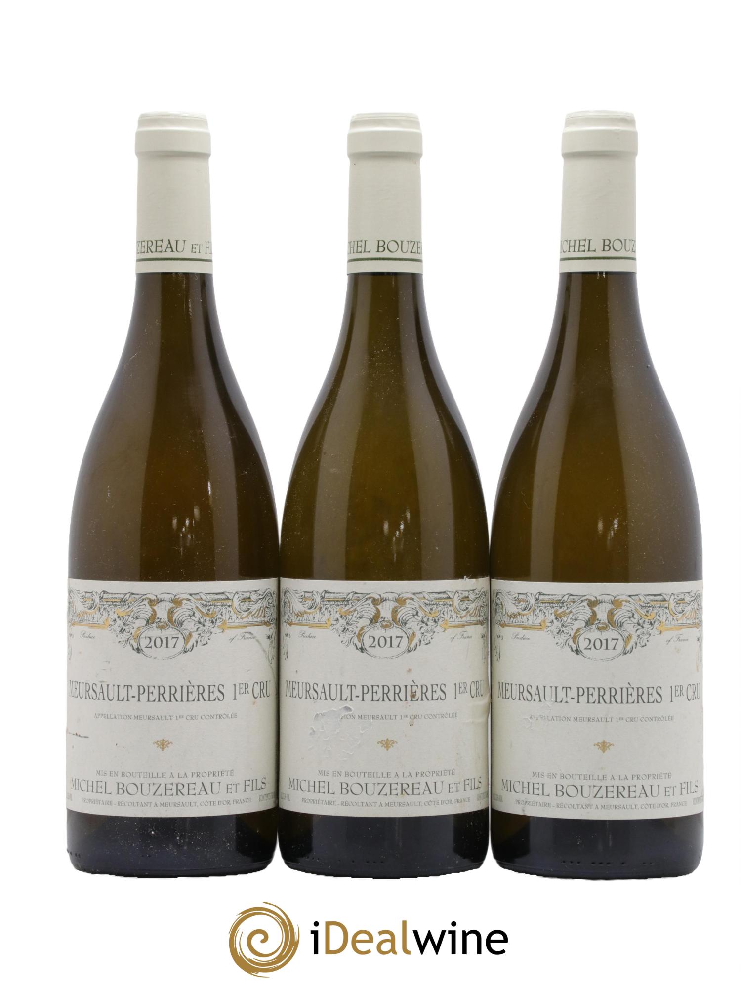 Meursault 1er Cru Perrières Michel Bouzereau et Fils (Domaine) 2017 - Posten von 3 Flaschen - 0